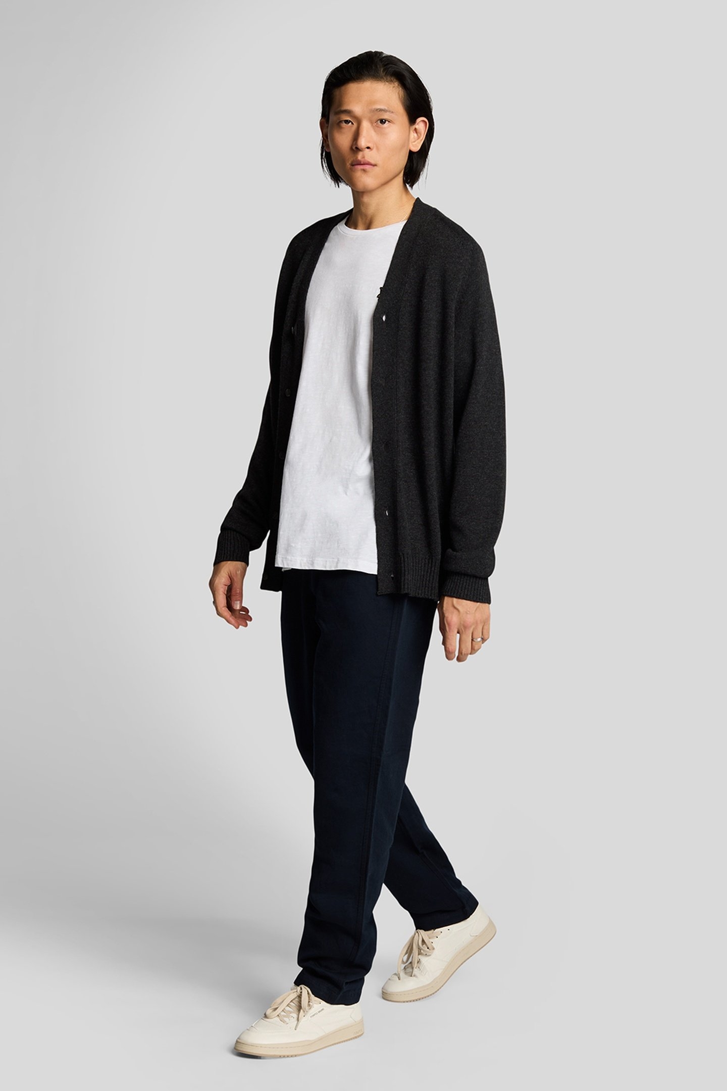 LINEN BLEND DRAWSTRING TROUSER DARK NAVY 3