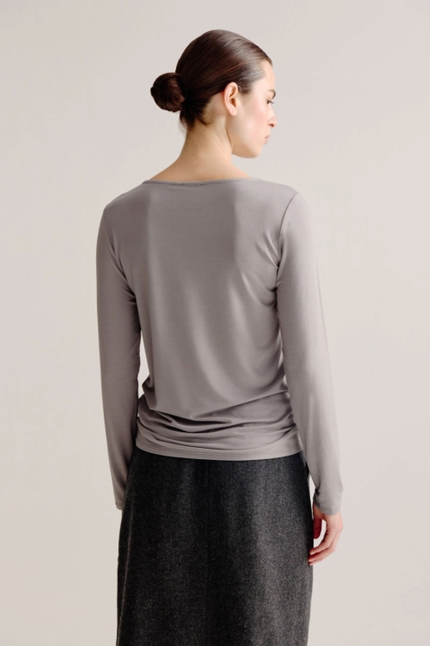 ALINE T-SHIRT SOLID STEEL GREY 3