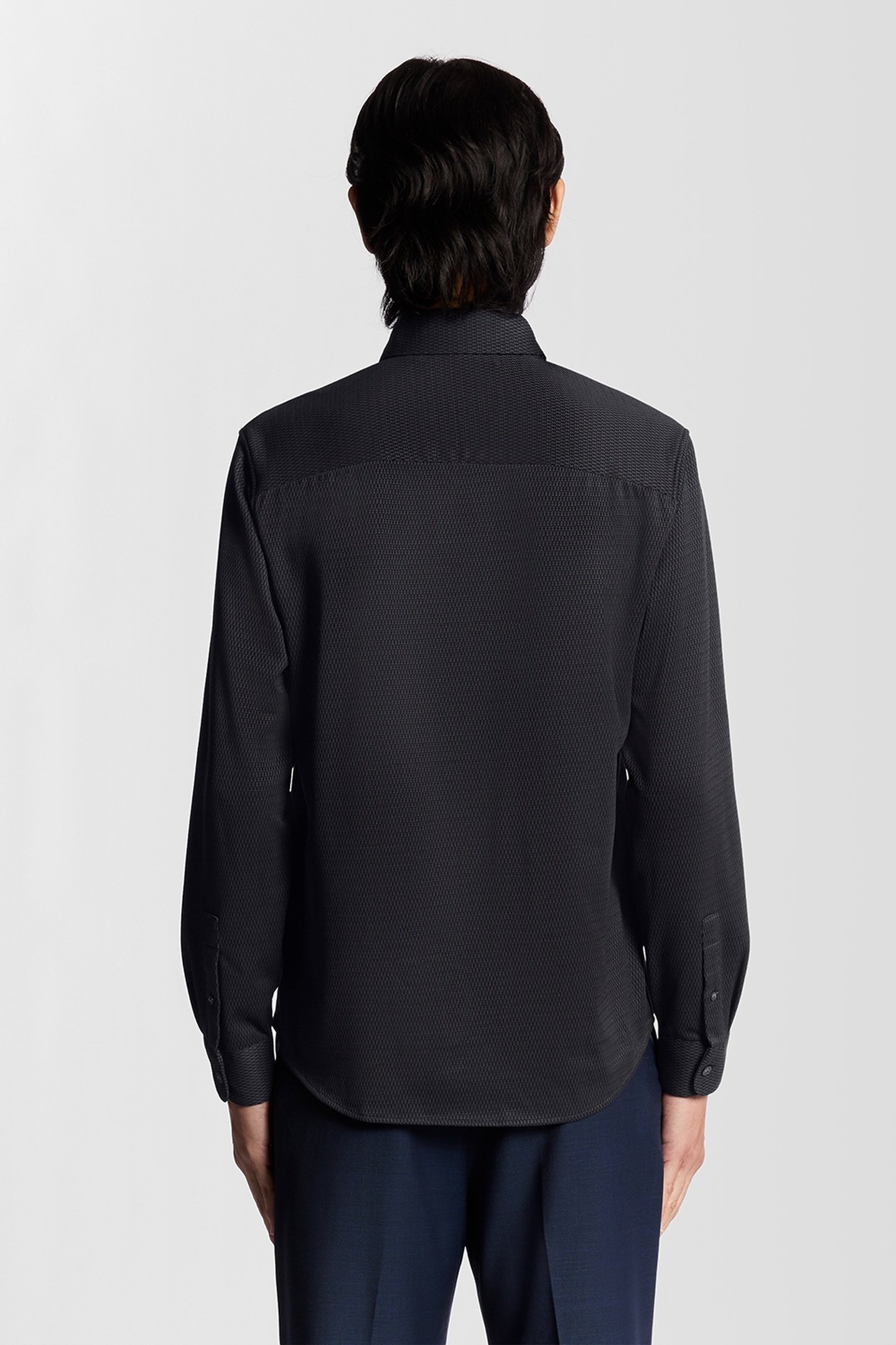 JACQUARD INTERLOCK SHIRT DEEP NAVY 3