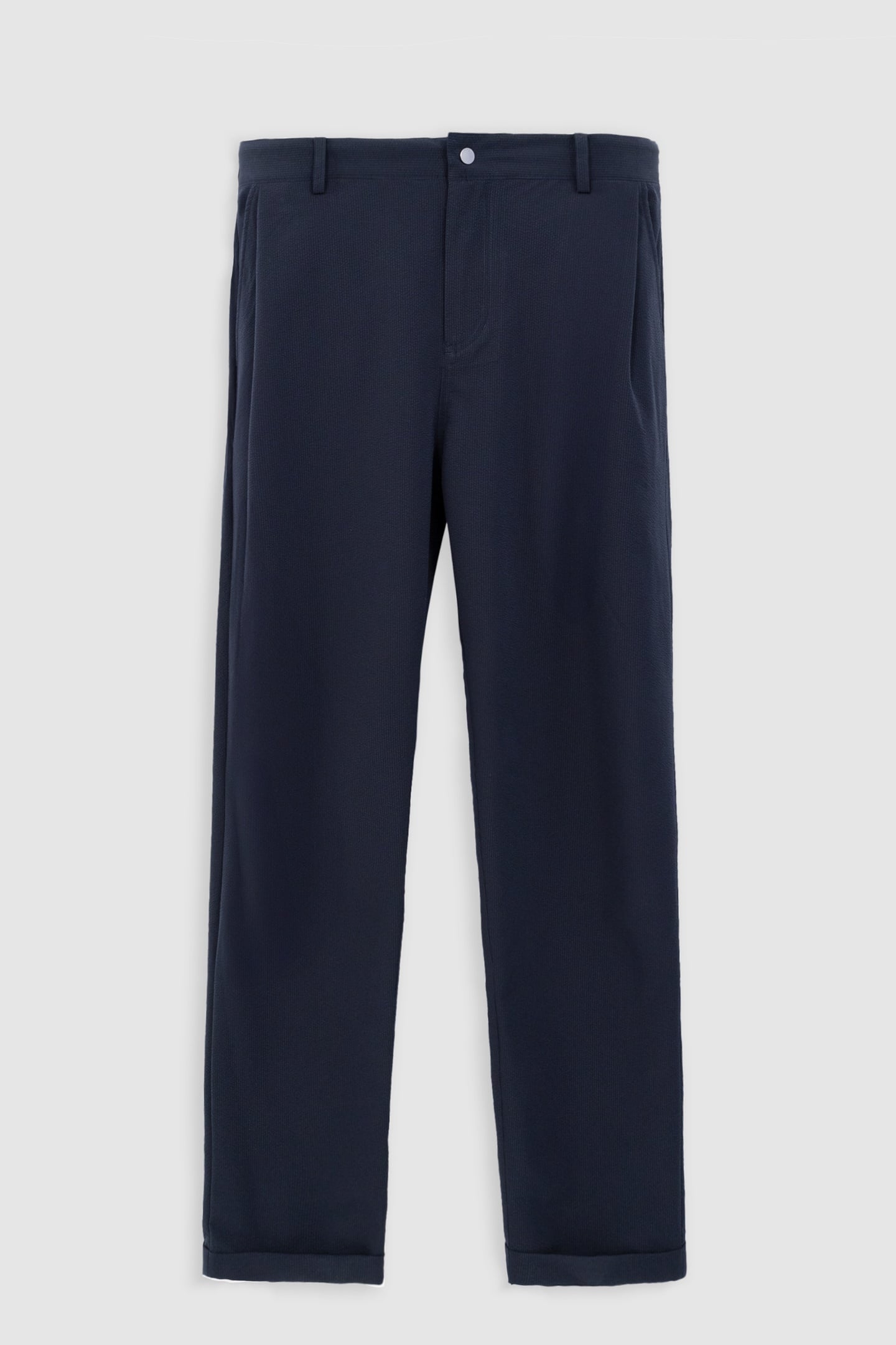 NAVY SEERSUCKER JOGGER TROUSERS 4