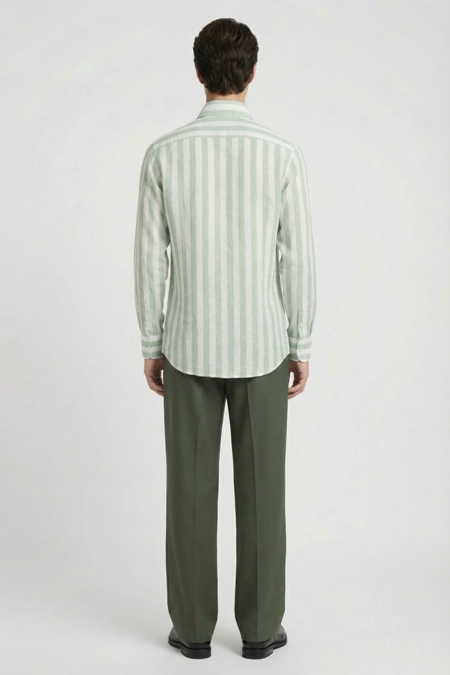 MARCIANO BY GUESS BILL FRENCH COLLAR R LIGHT GREEN MEDIUM S 2