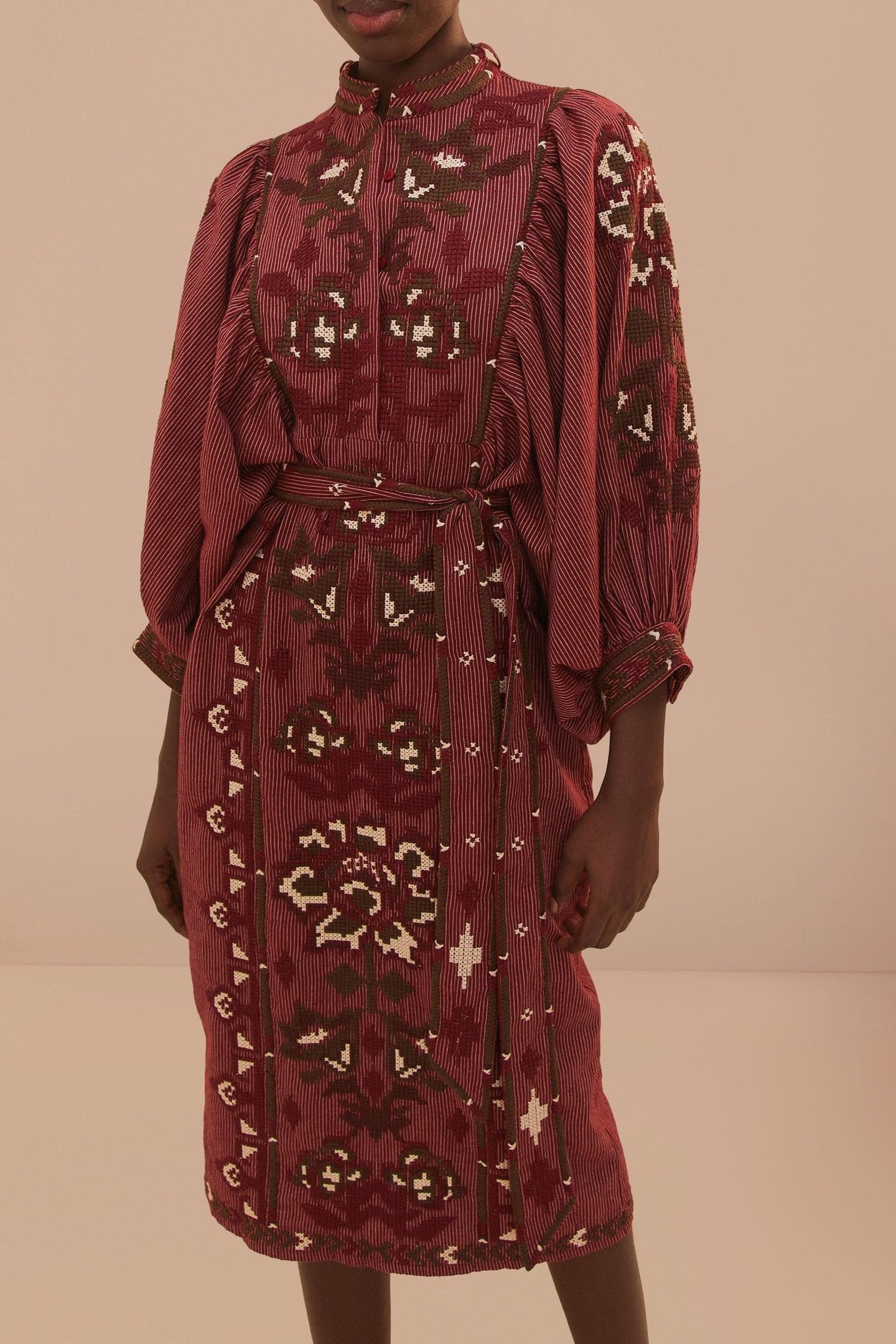 TOUCANS SCARF CROSS STITCH EMBROIDERED LONG SLEEVE 2