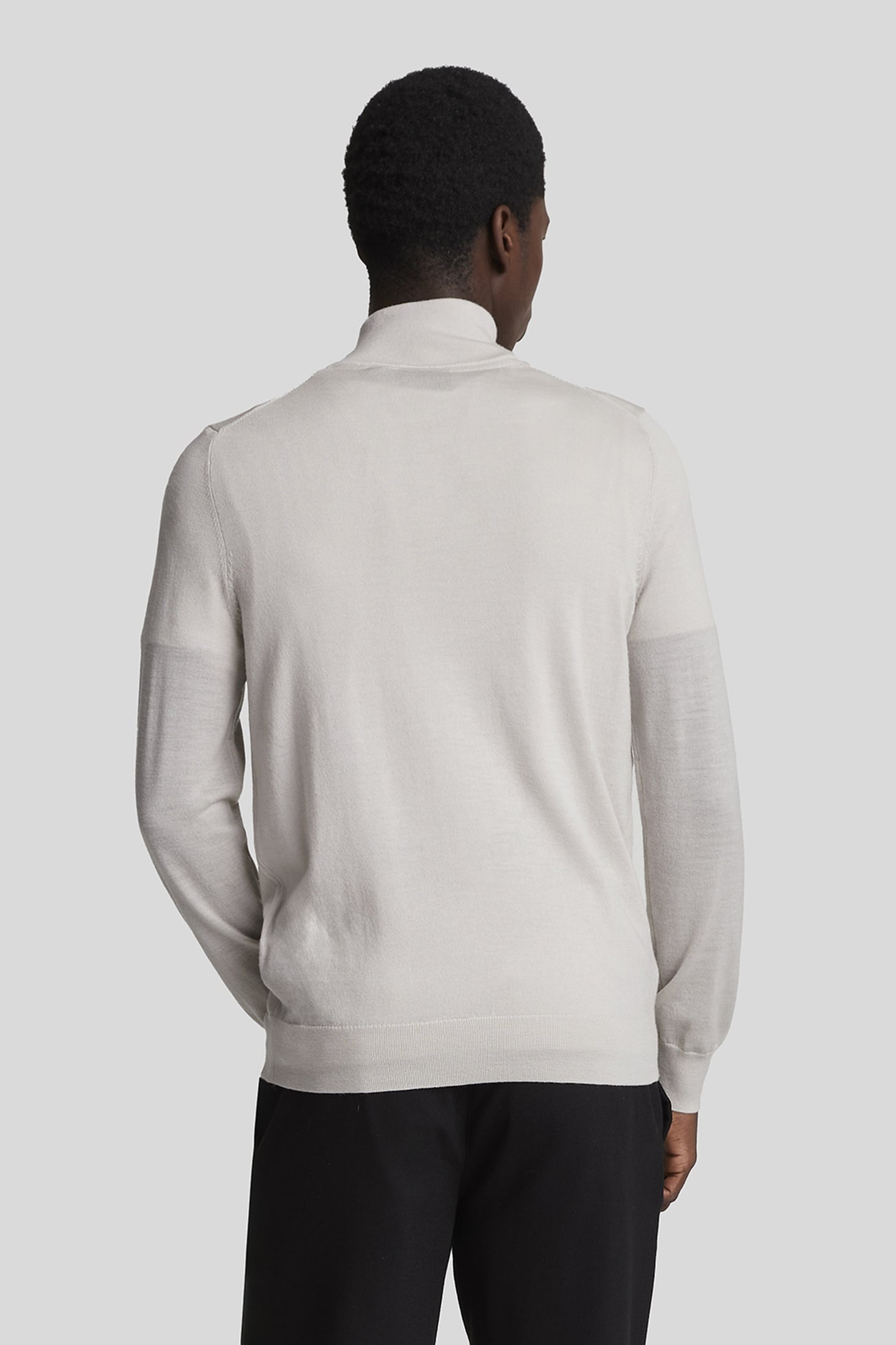 TONAL EAGLE MERINO QUARTER ZIP JUMPER COVE 3