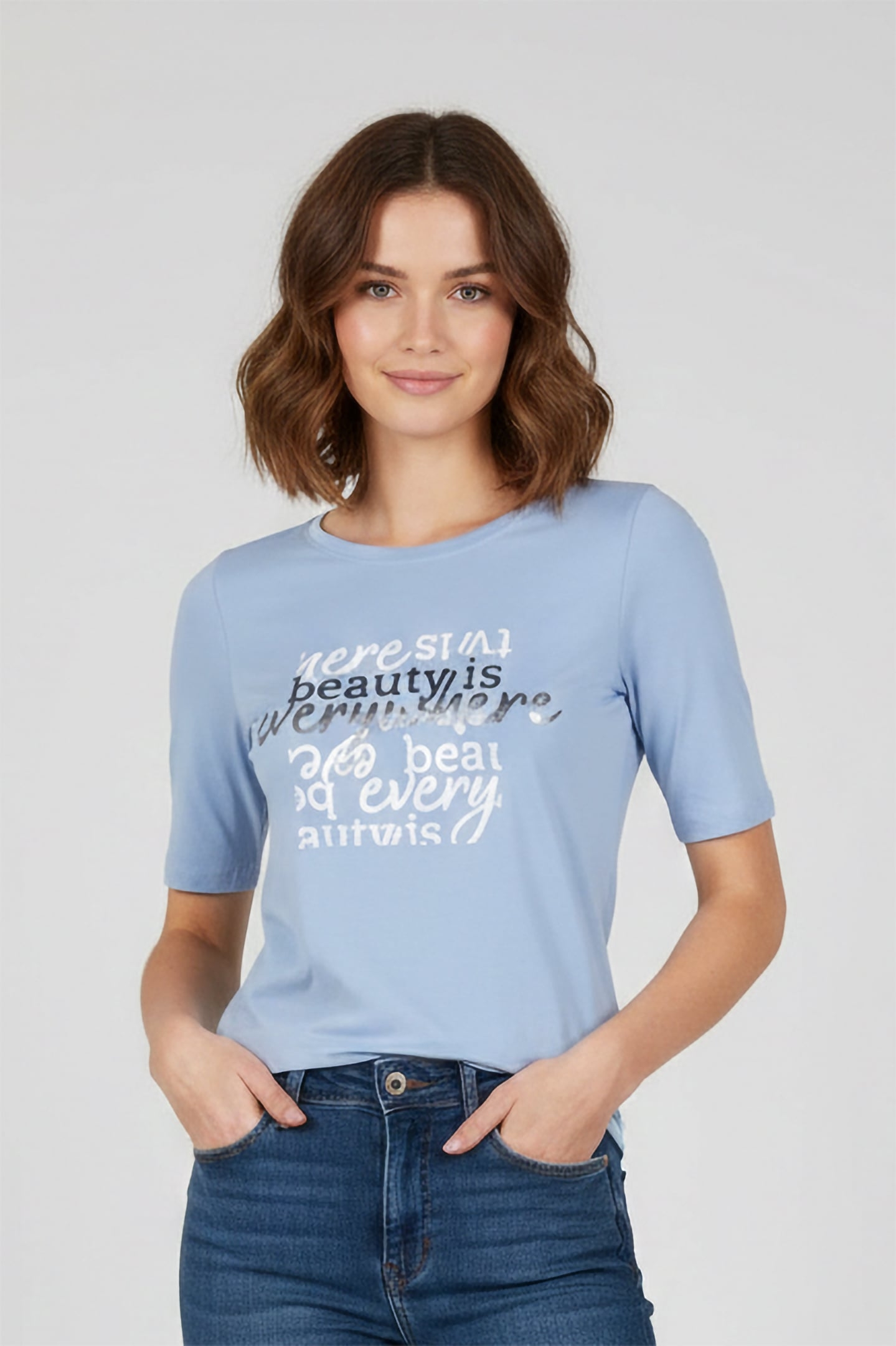 S.OLIVER T-SHIRTS BLUE 1