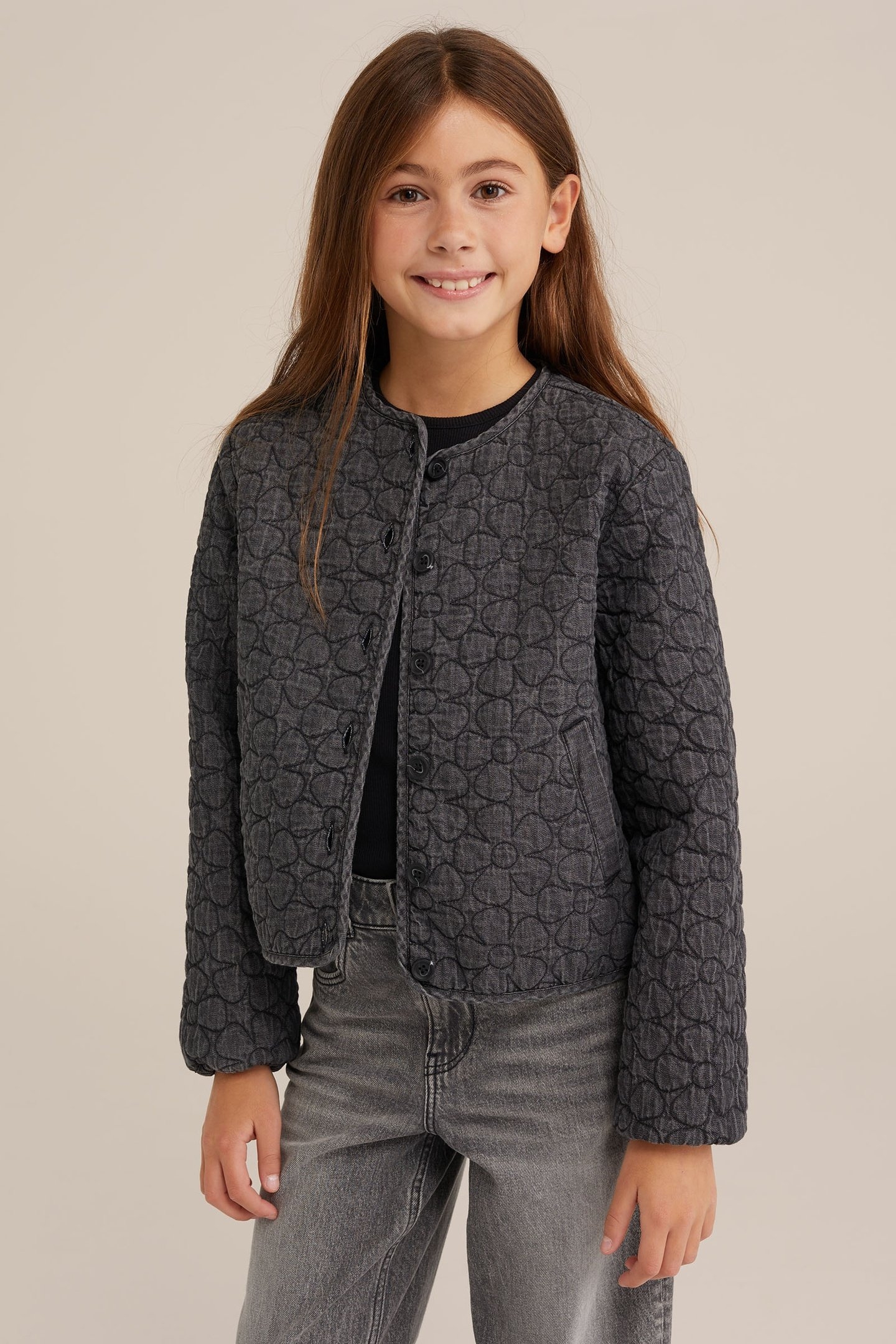 JACKET NORMAL LENGTH DARK GREY 1