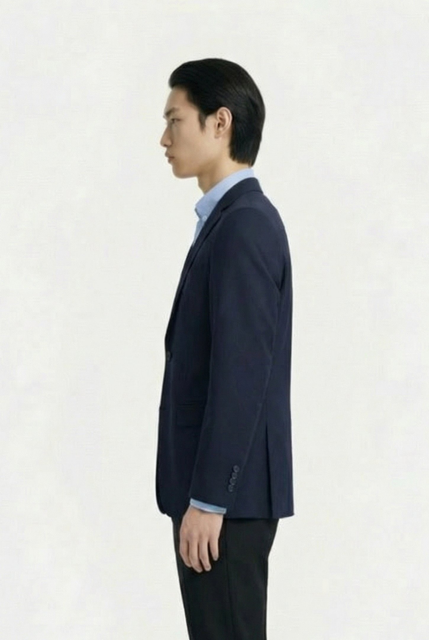 STRETCH WOOL REGULAR MIDNIGHT NAVY 3