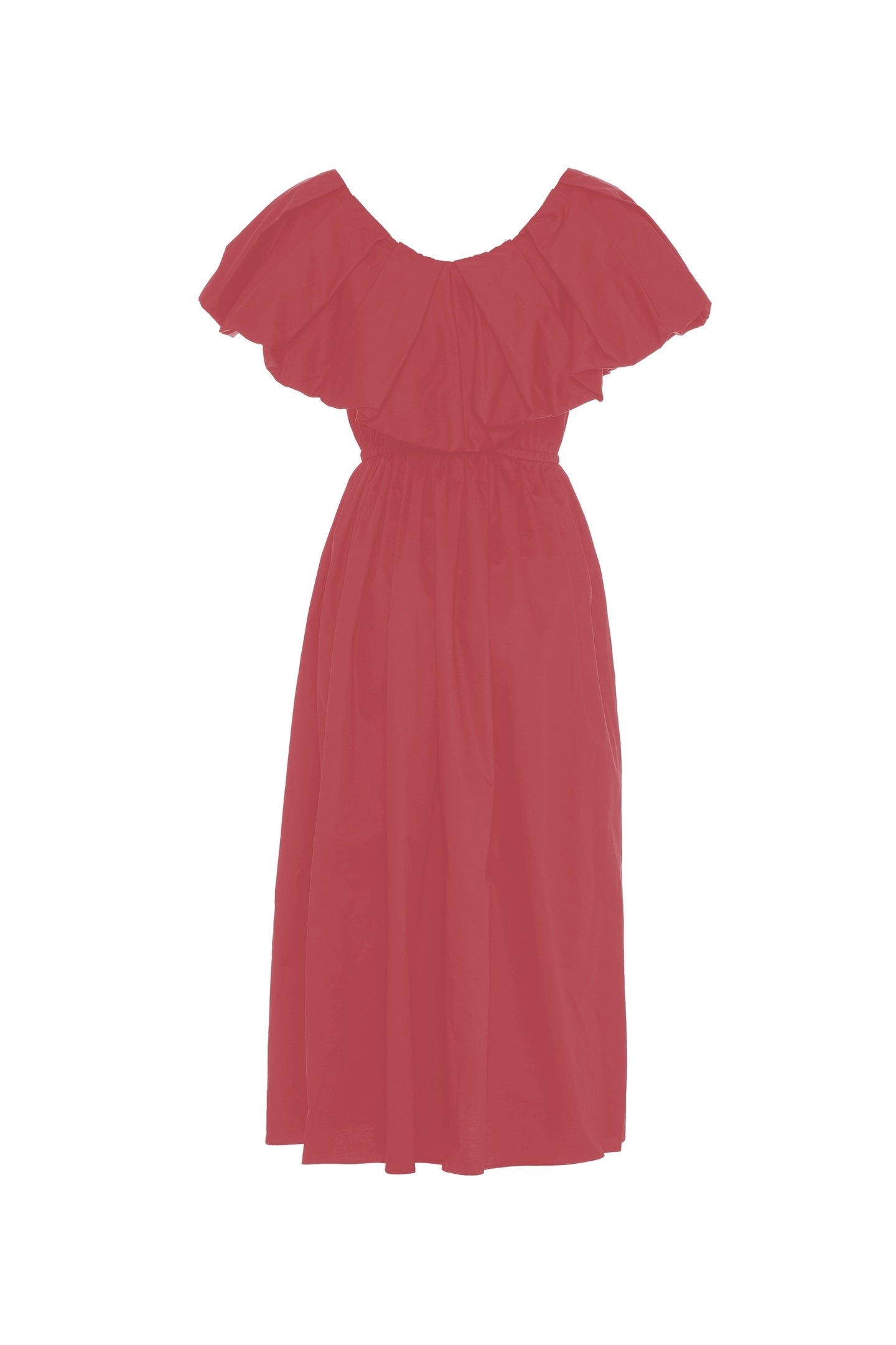 DEOS LONG DRESS POPLIN ROSEWINE 1