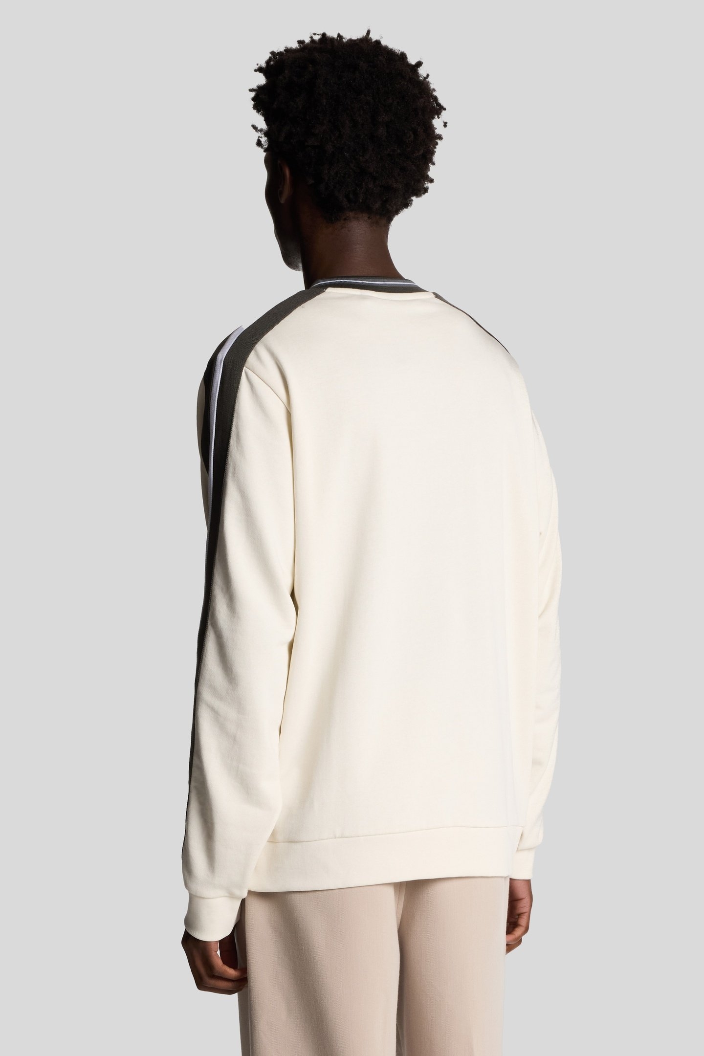 CONTRAST TAPED SWEATSHIRT NATURAL 3