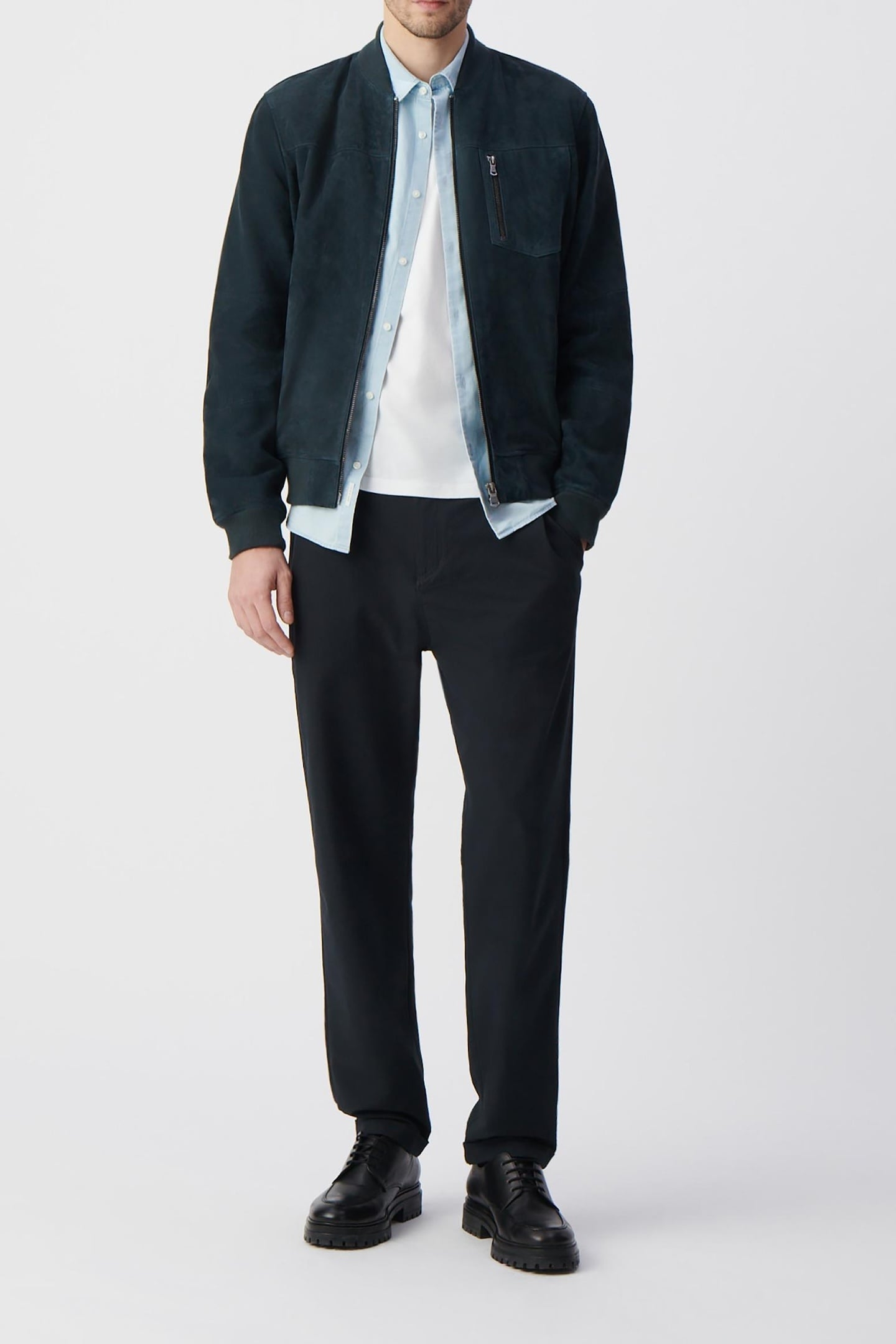 INK SUEDE BOMBER JACKET 1