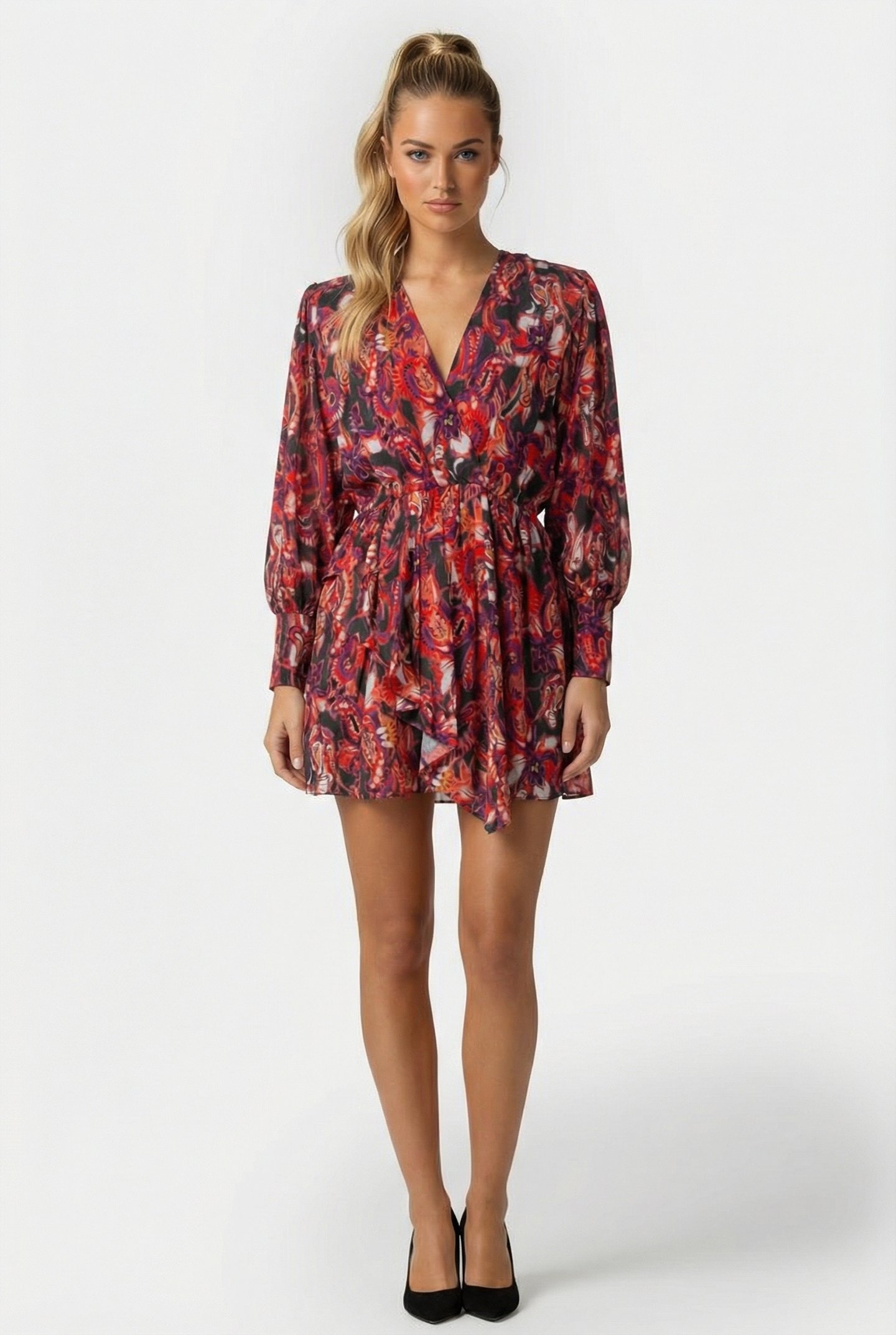 DAMIE DRESS RED MULTICO 1