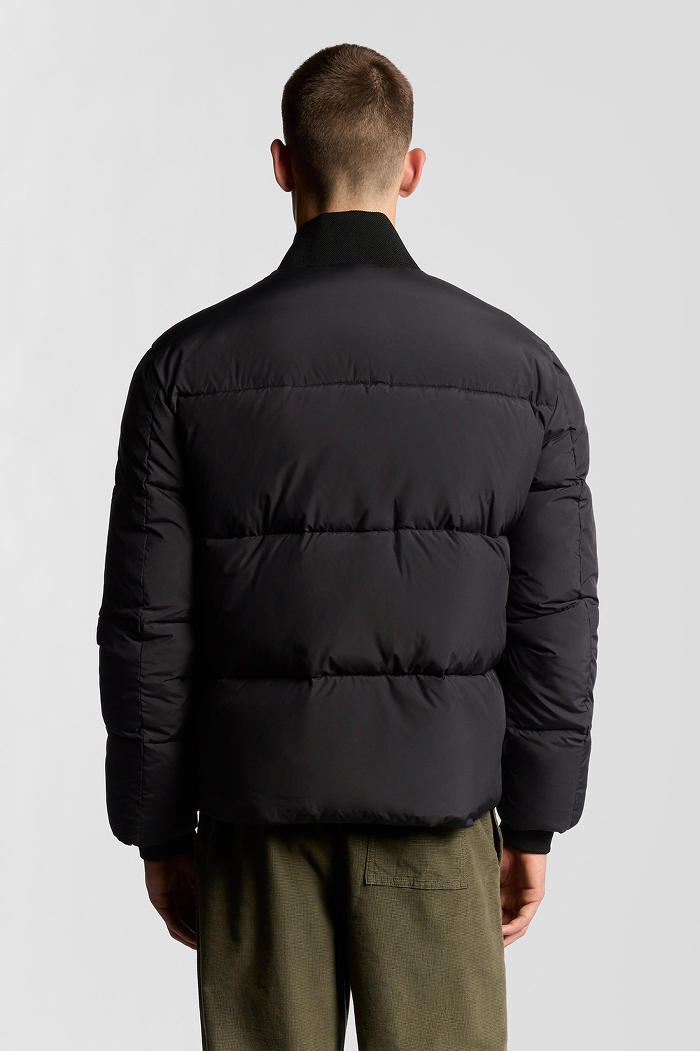PUFFER BOMBER JACKET JET BLACK 3