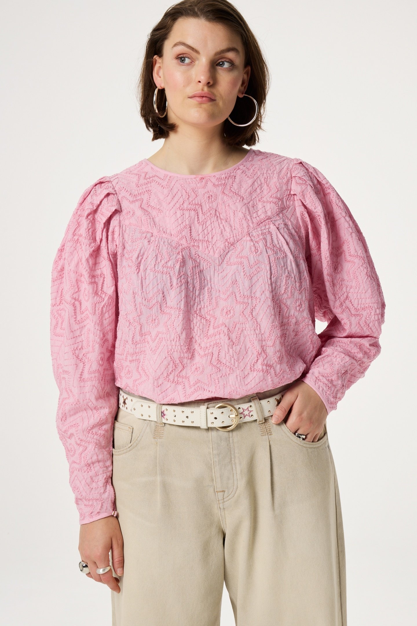 STAR STUDDED BELT COSY WHITE 1