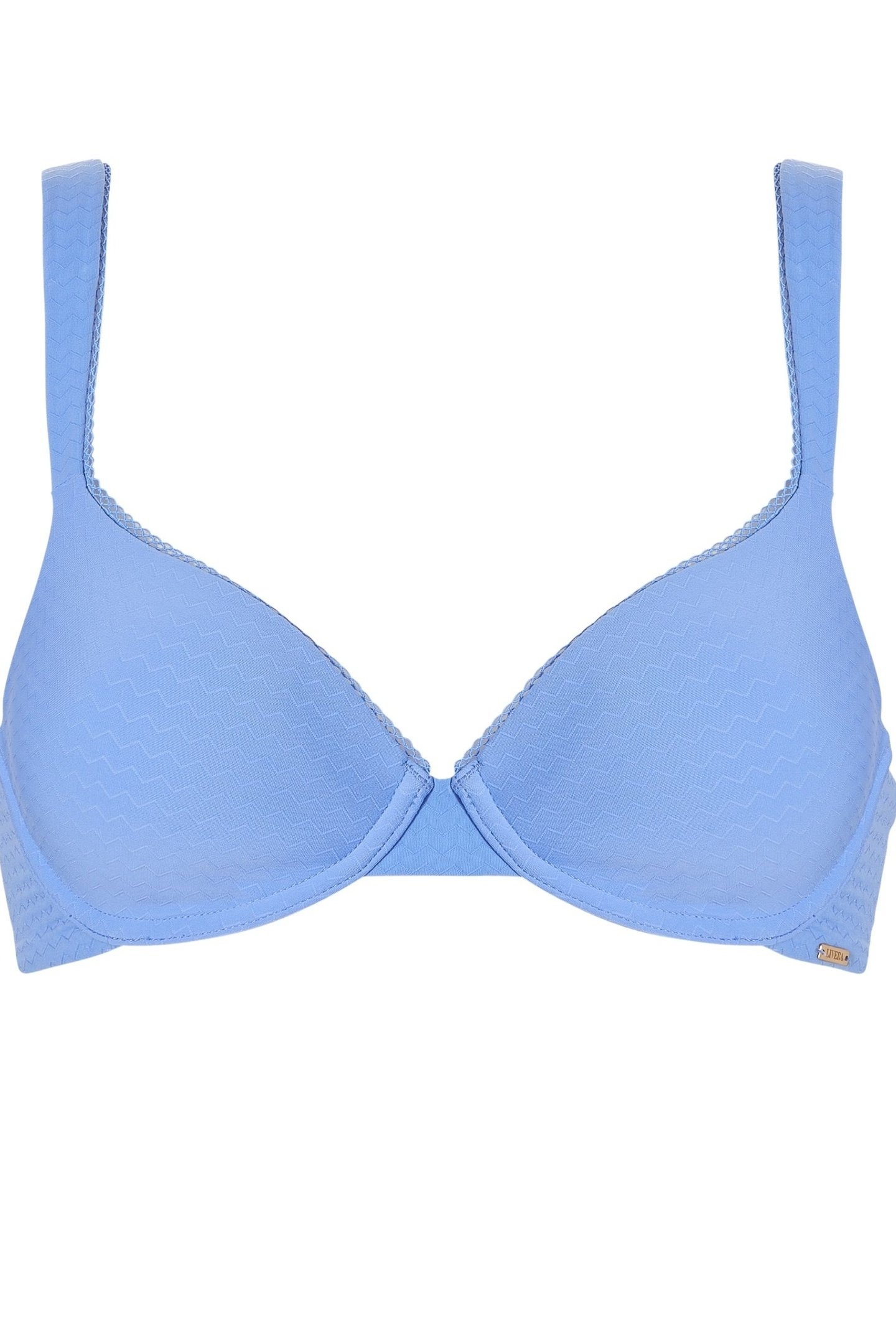 BRA TSHIRT LINDSEY ZIGZAG CORNFLOWER BLUE 1