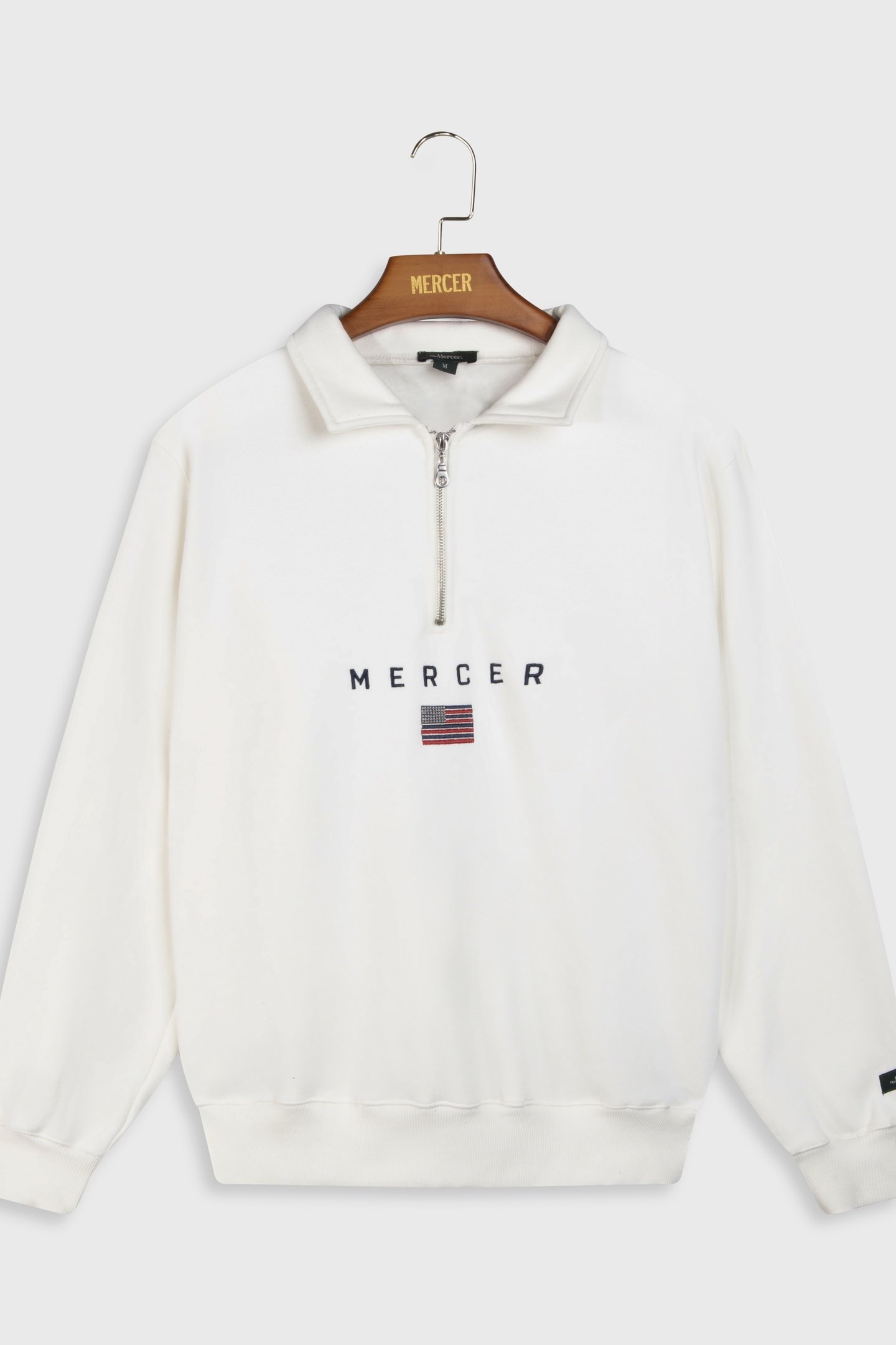 THE QUARTER ZIP OFF WHITE 1