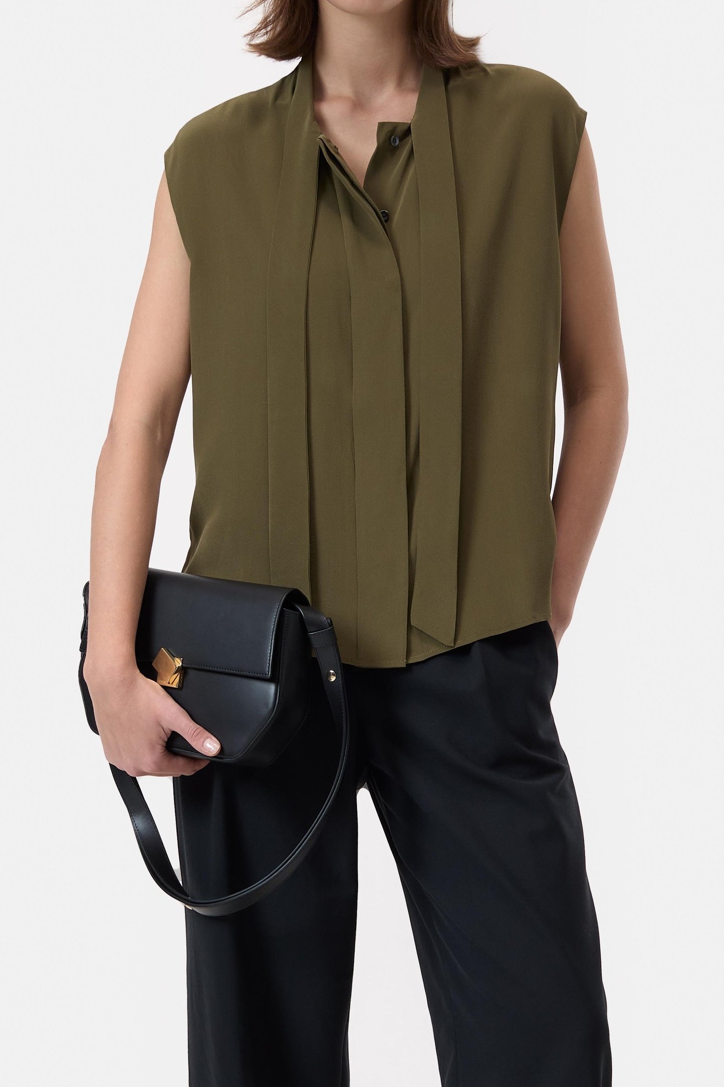 SLEEVELESS BOWTIE TOP VER GREEN 1