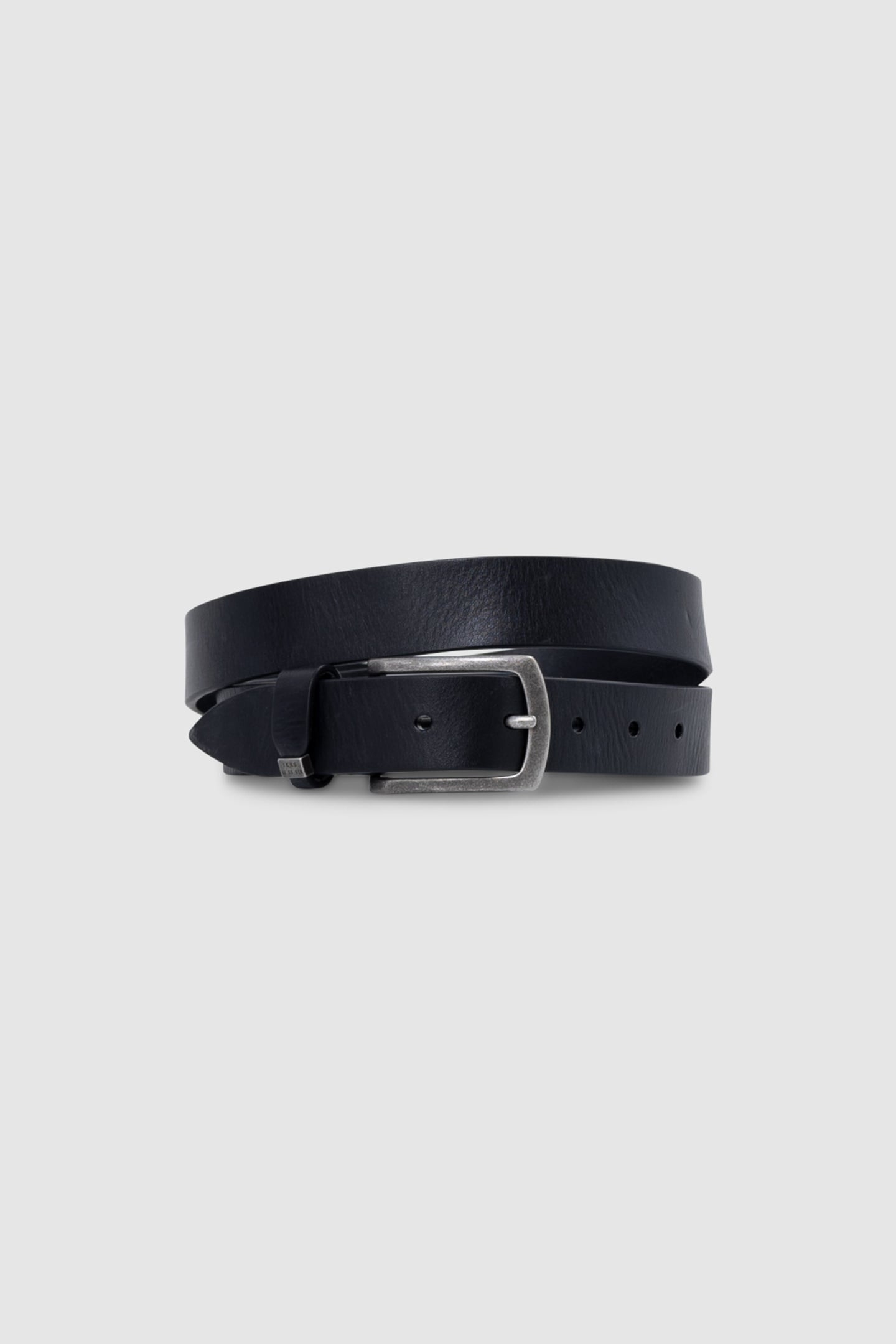 BLACK LEATHER BELT 3