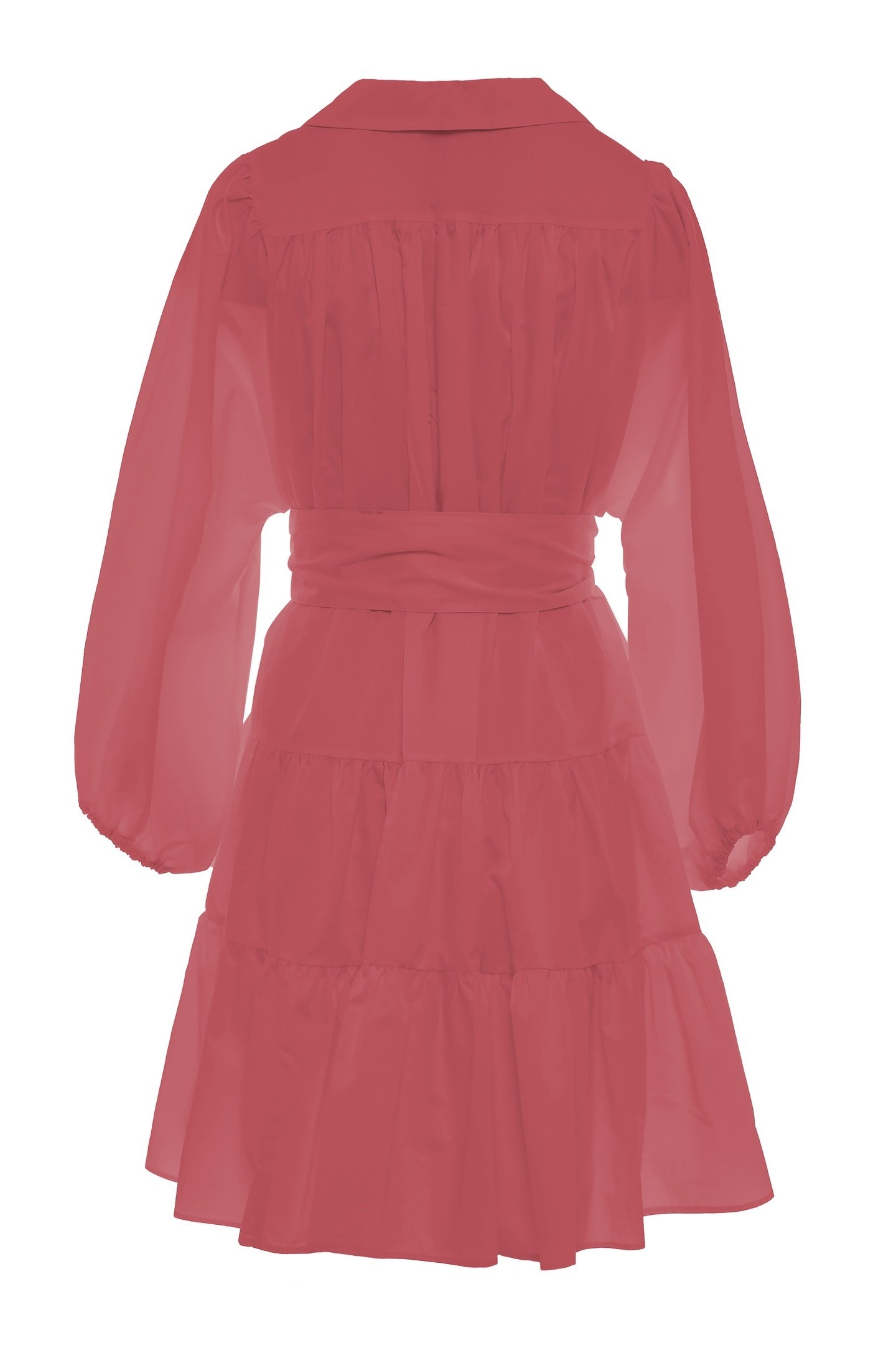 PRECIOUS SHORT DRESS POPLIN WITH BELT ROSEWINE 3
