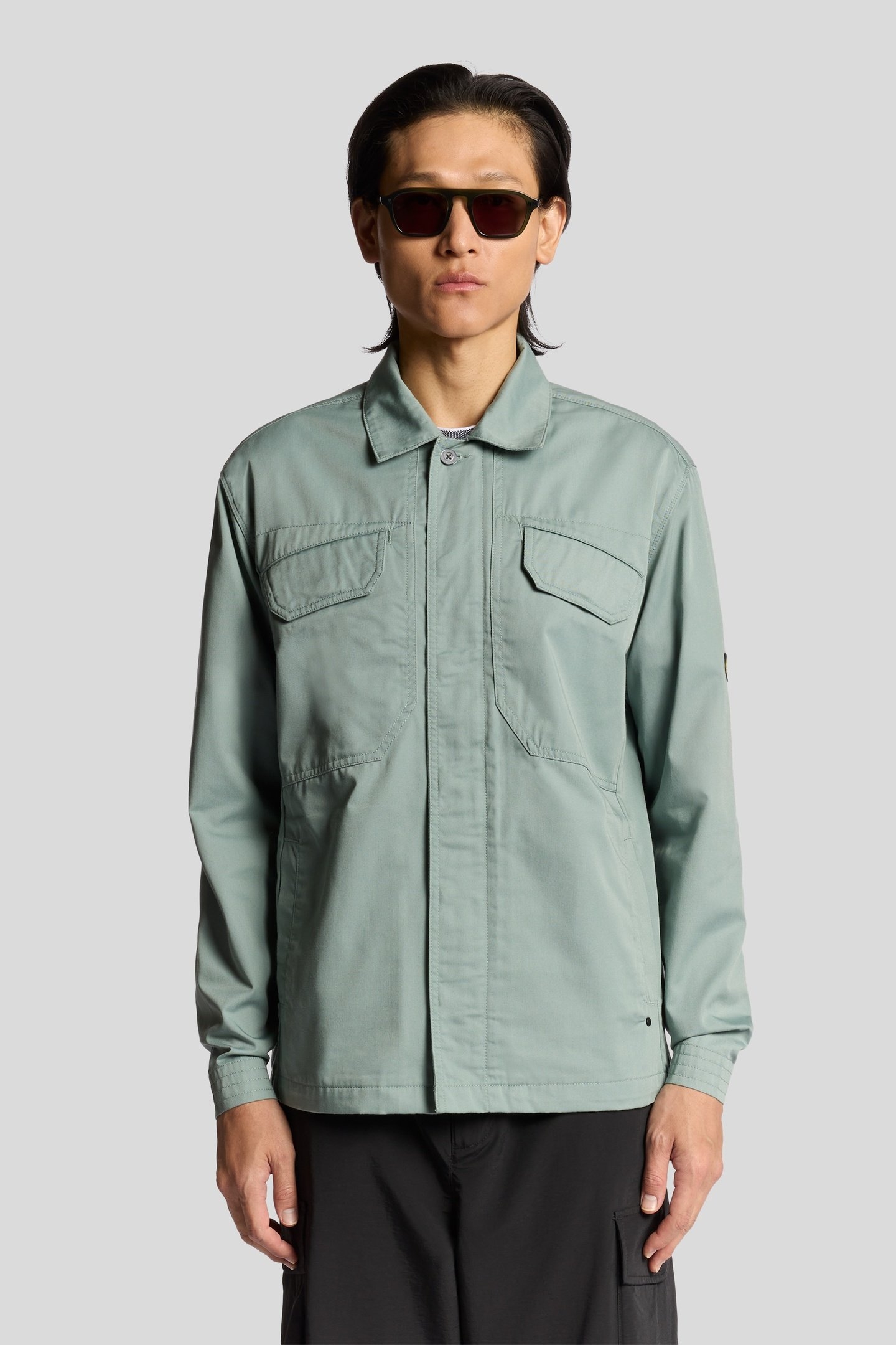 MULTI POCKET OVERSHIRT COLD MINT 1