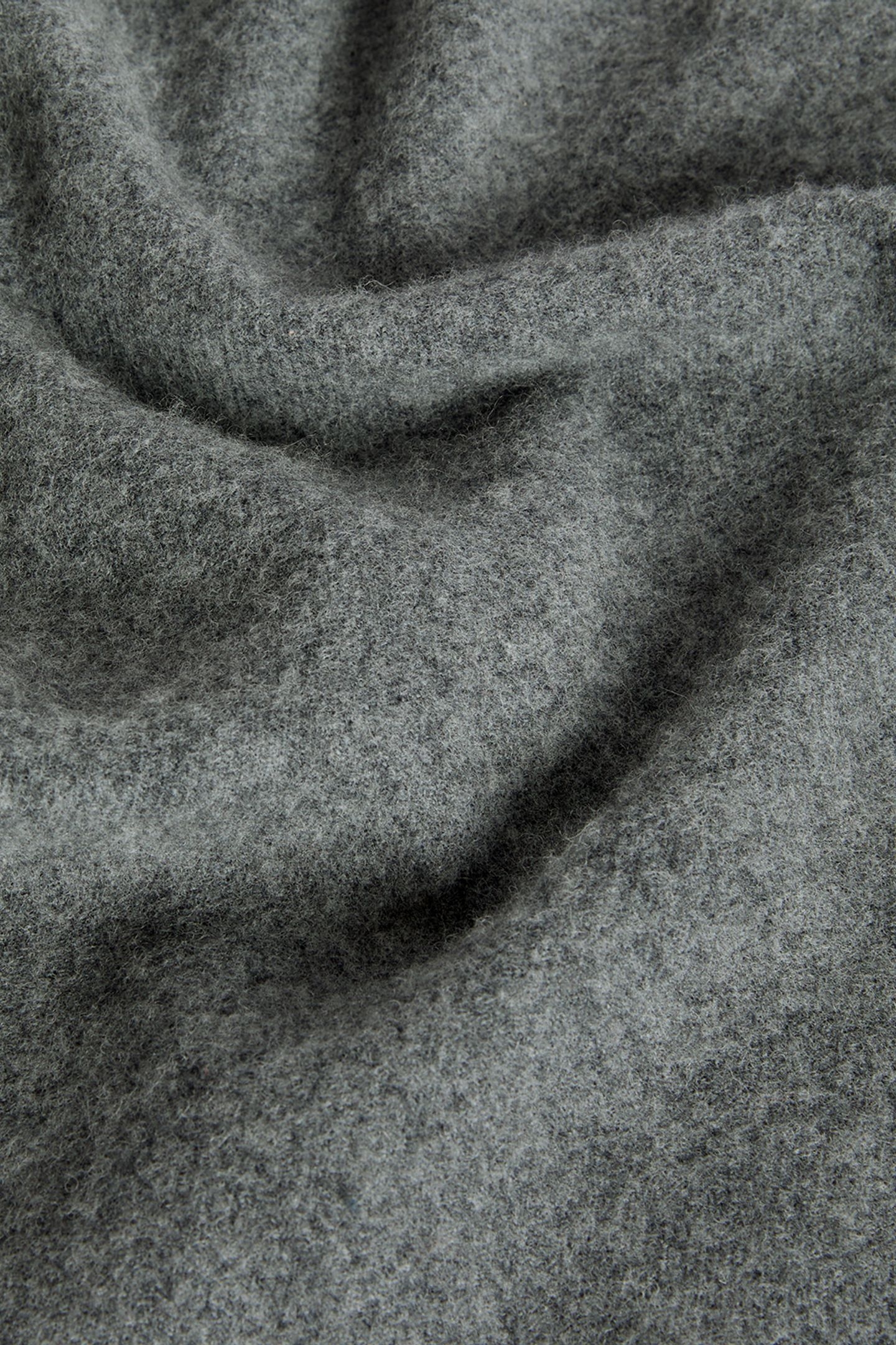 PLAIN LAMBSWOOL SCARF MID GREY MARL 3
