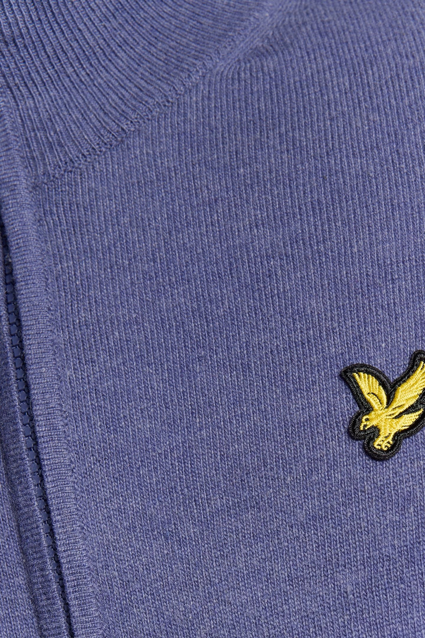 LAMBSWOOL BLEND ZIP THROUGH CARDIGAN GRAYSTONE MARL 5