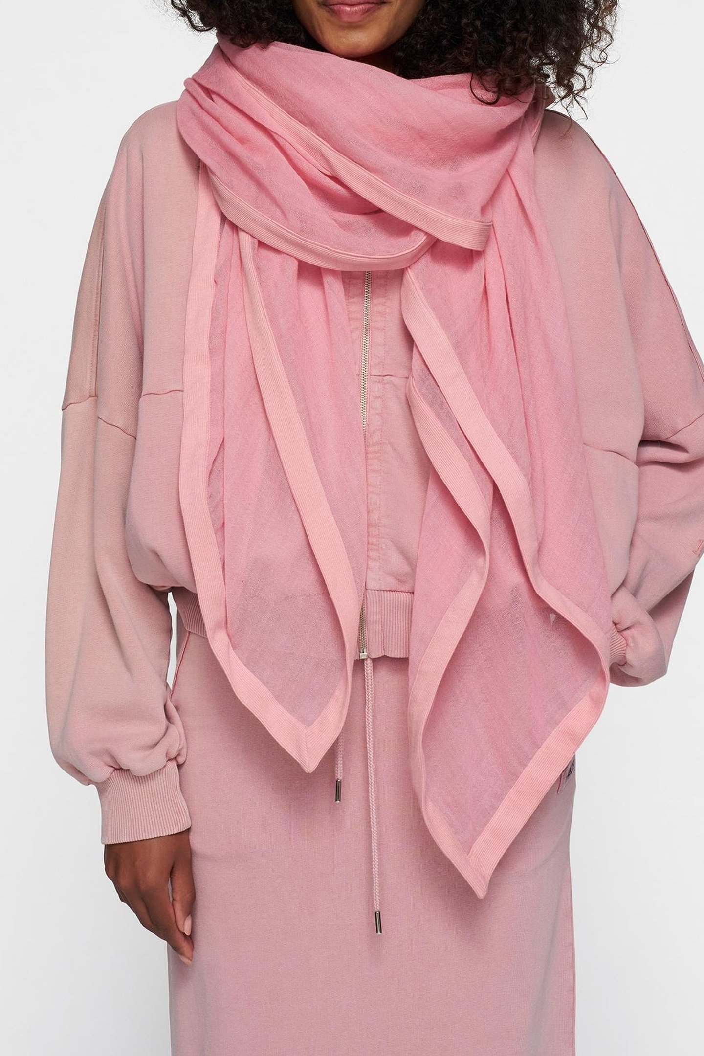 SCARF RIB RASPBERRY 1