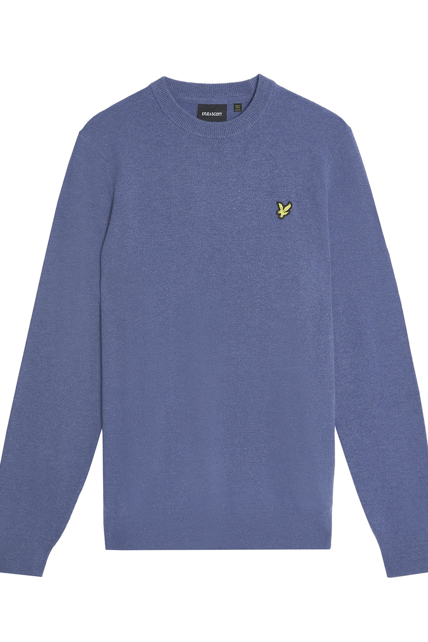 LAMBSWOOL BLEND CREW NECK JUMPER GRAYSTONE MARL 4