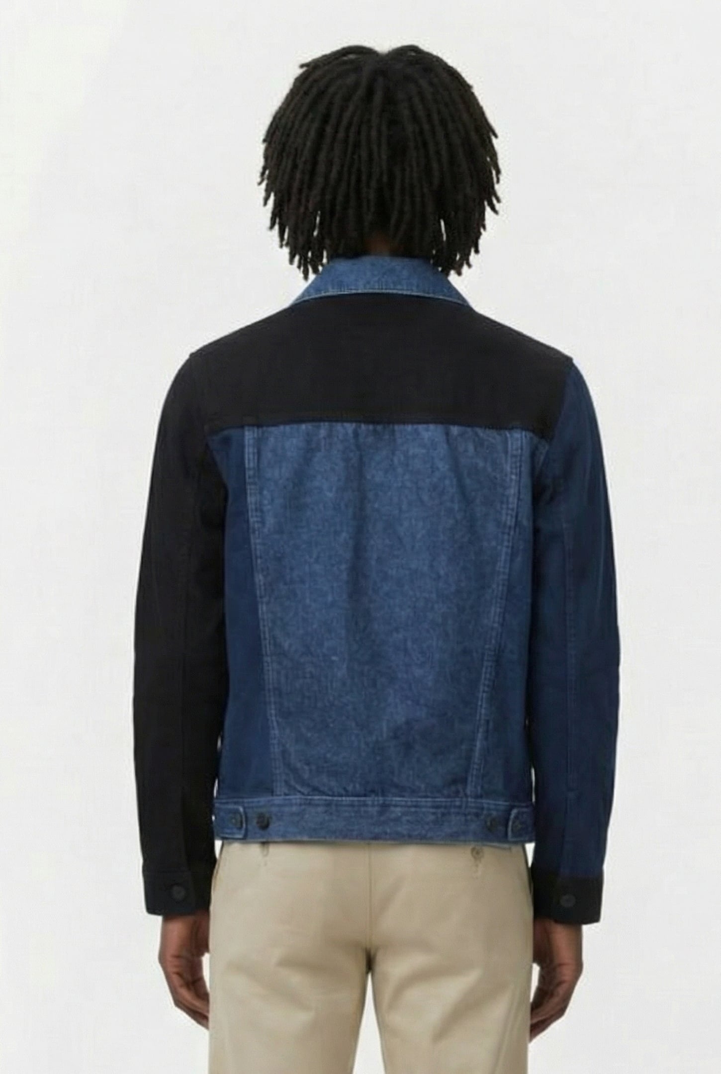 PATCHWORK DENIM JACKET BLUE 2