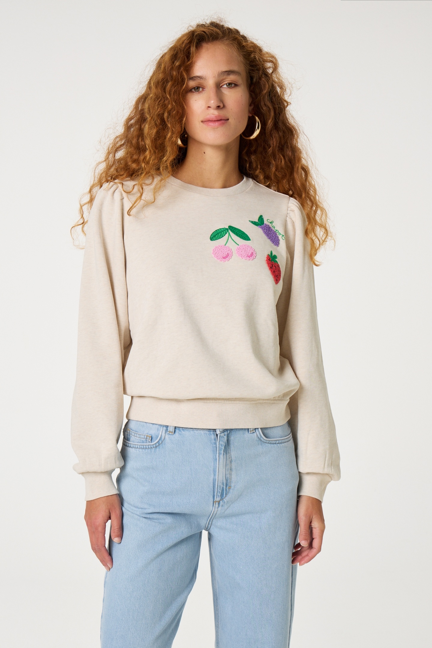 TINA SWEATER OATMEAL MELANGE 1