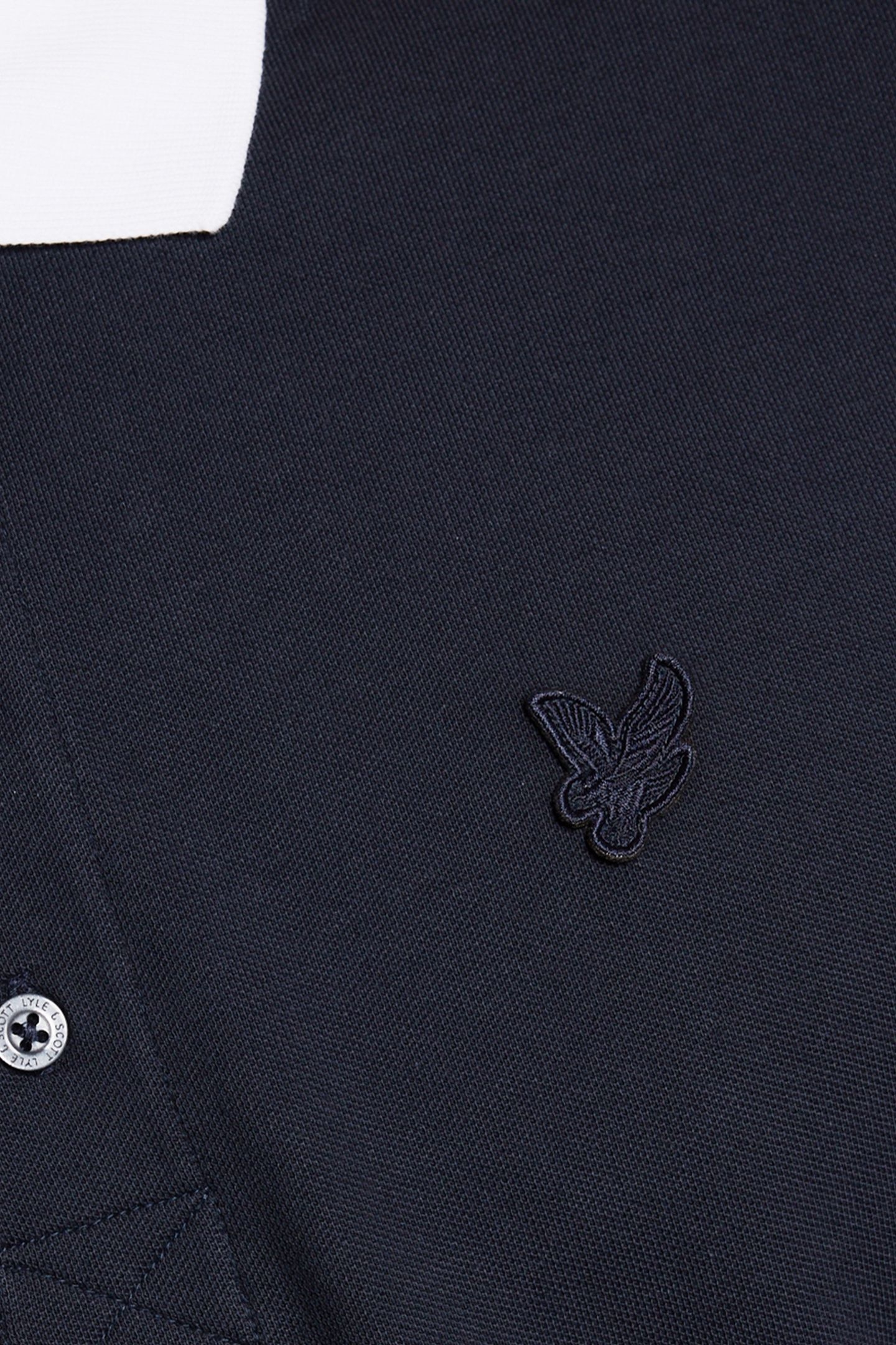 SUPERFINE RINGER POLO SHIRT DARK NAVY/WHITE 5