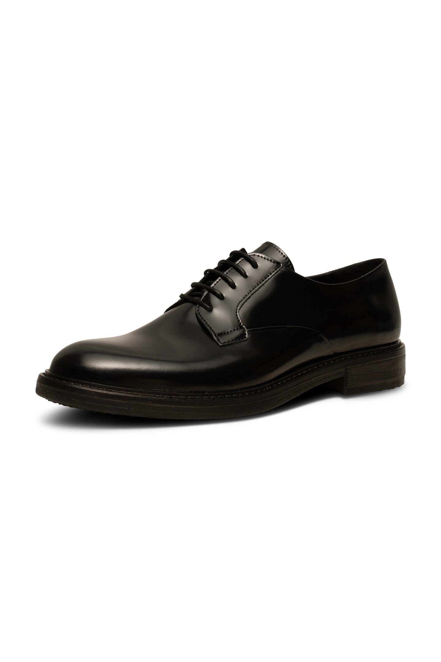 STANLEY DERBY POLIDO LEATHER SHOES BLACK 8