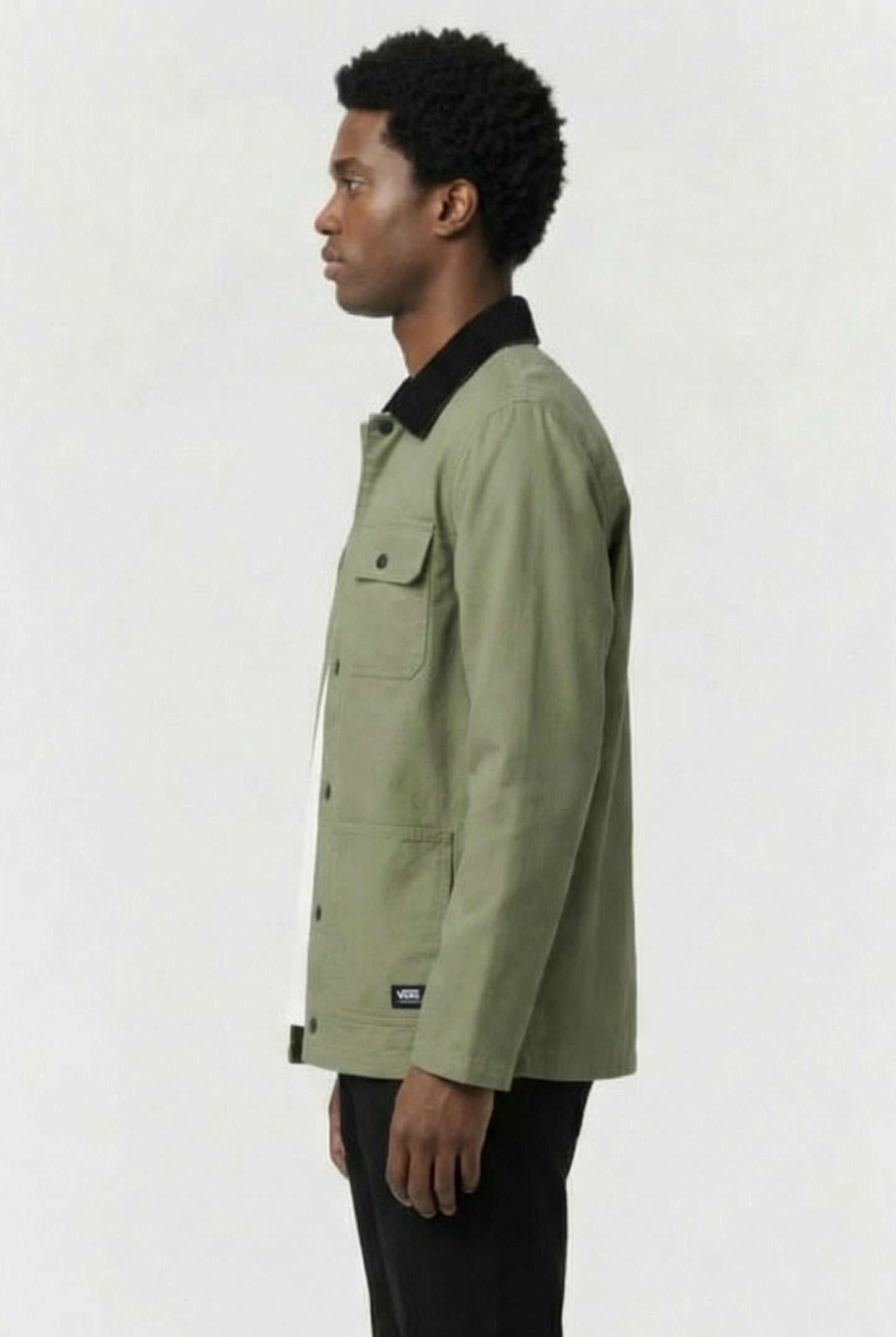 MN DRILL CHORE COAT LODEN GREEN 3