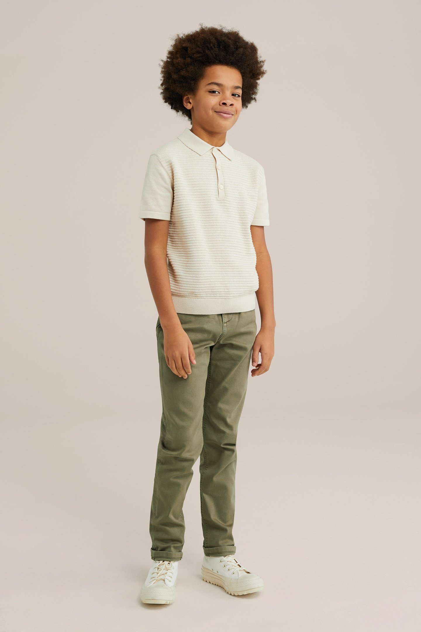 5-POCKET MID WAIST ARMY GREEN 2