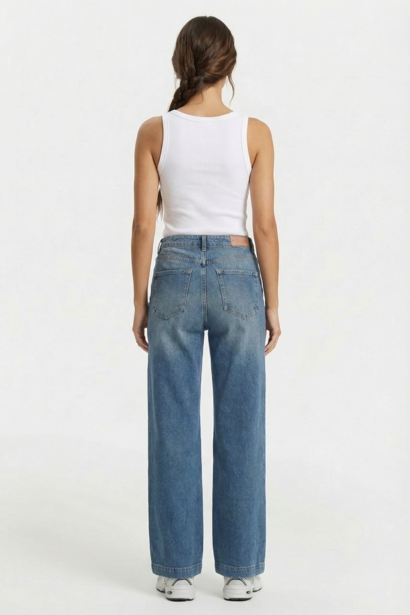 FLAIRED DENIM TWILL COMFORT LIGHT DENIM 2