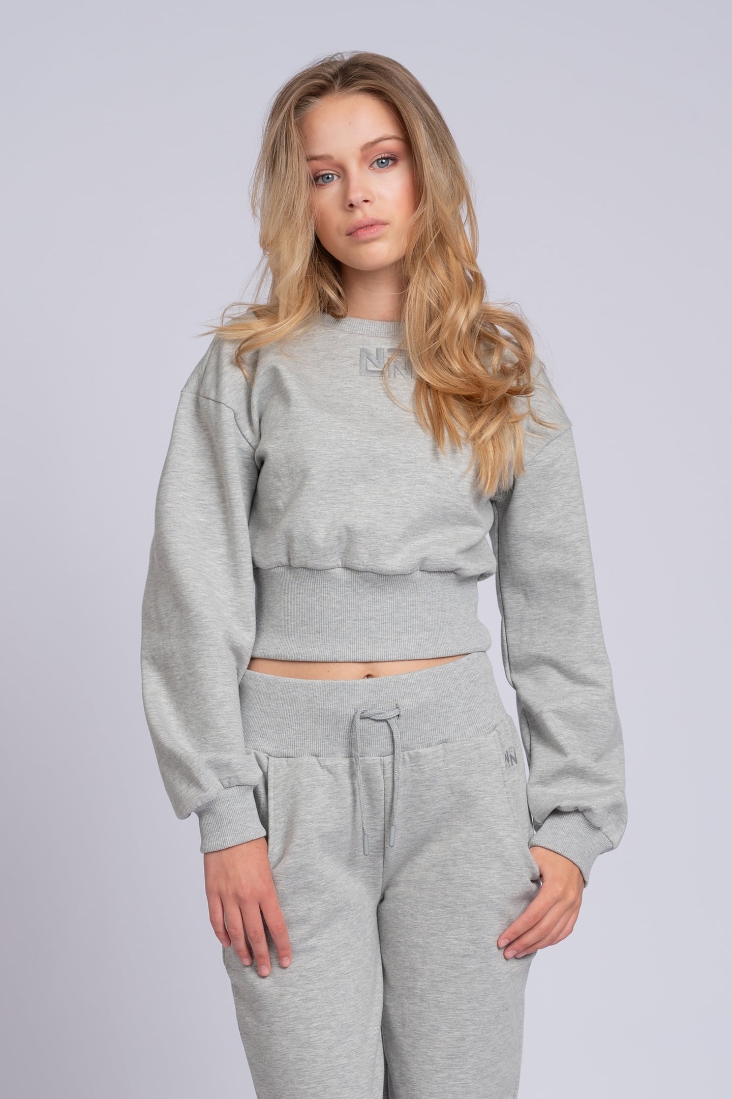 YVI SWEATSHIRT LIGHT GREY MELANGE 1