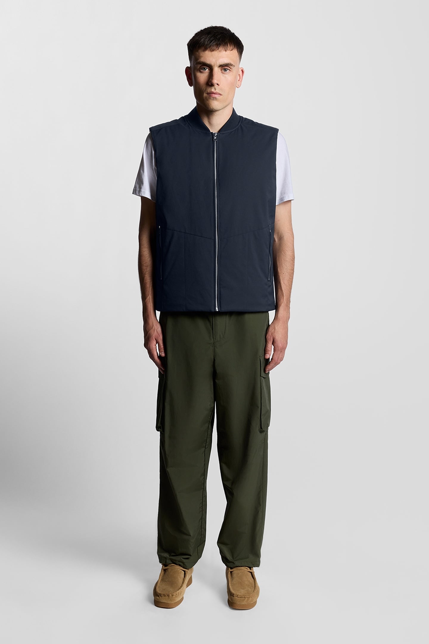 QUILTED SHELL GILET DARK NAVY 2