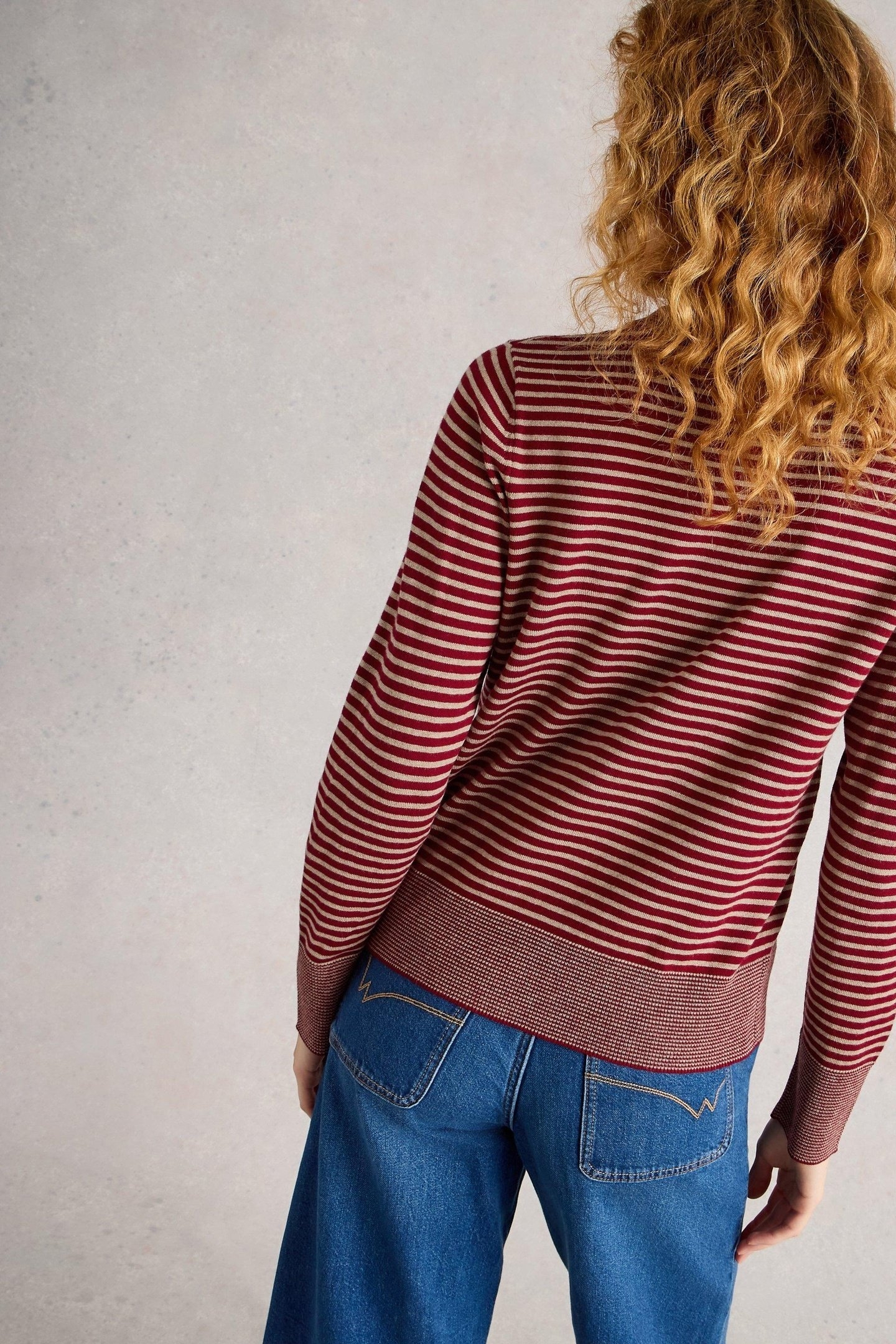 KATIE STRIPE JUMPER RED MULTI 3