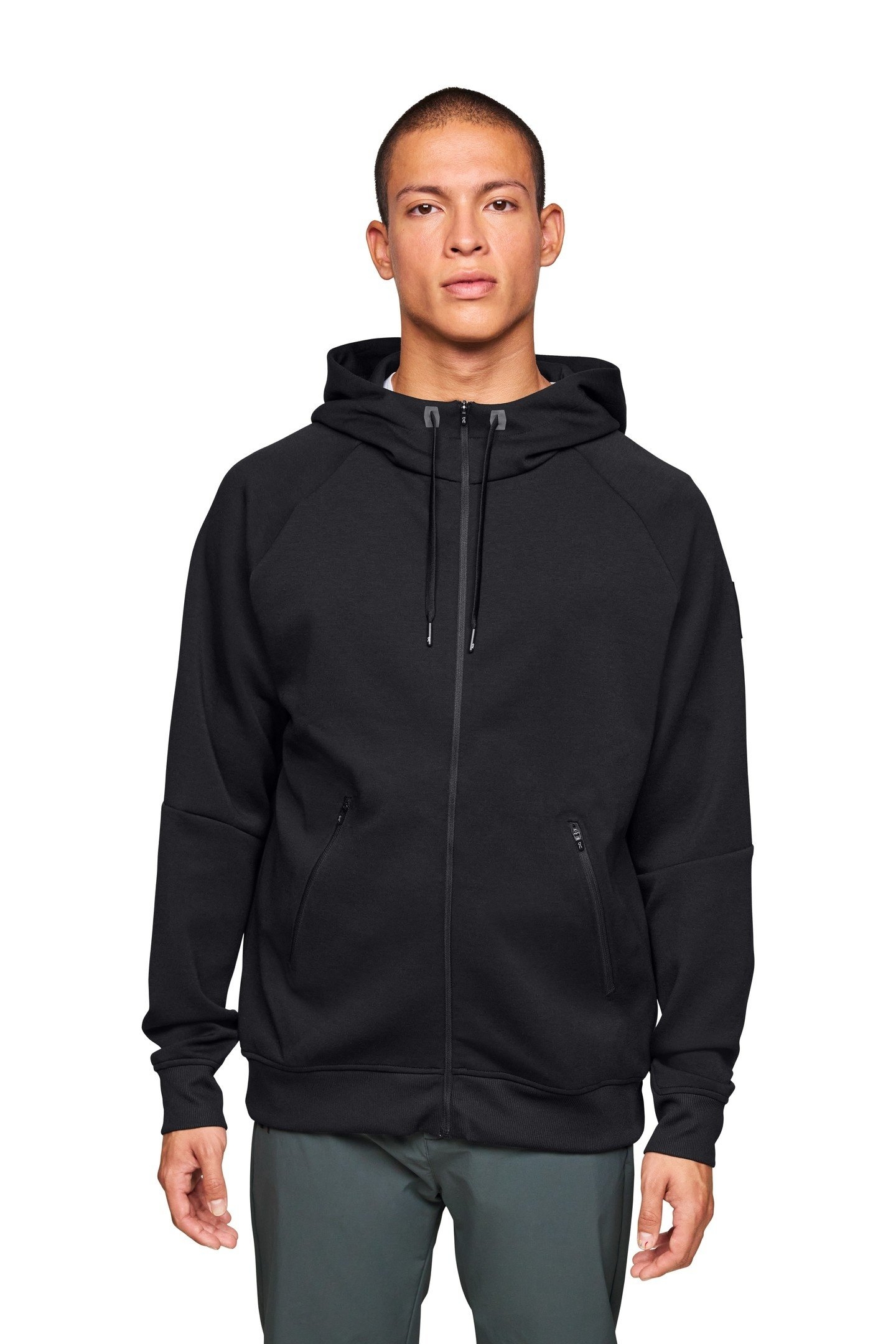 ZIPPED HOODIE 2 M BLACK 1