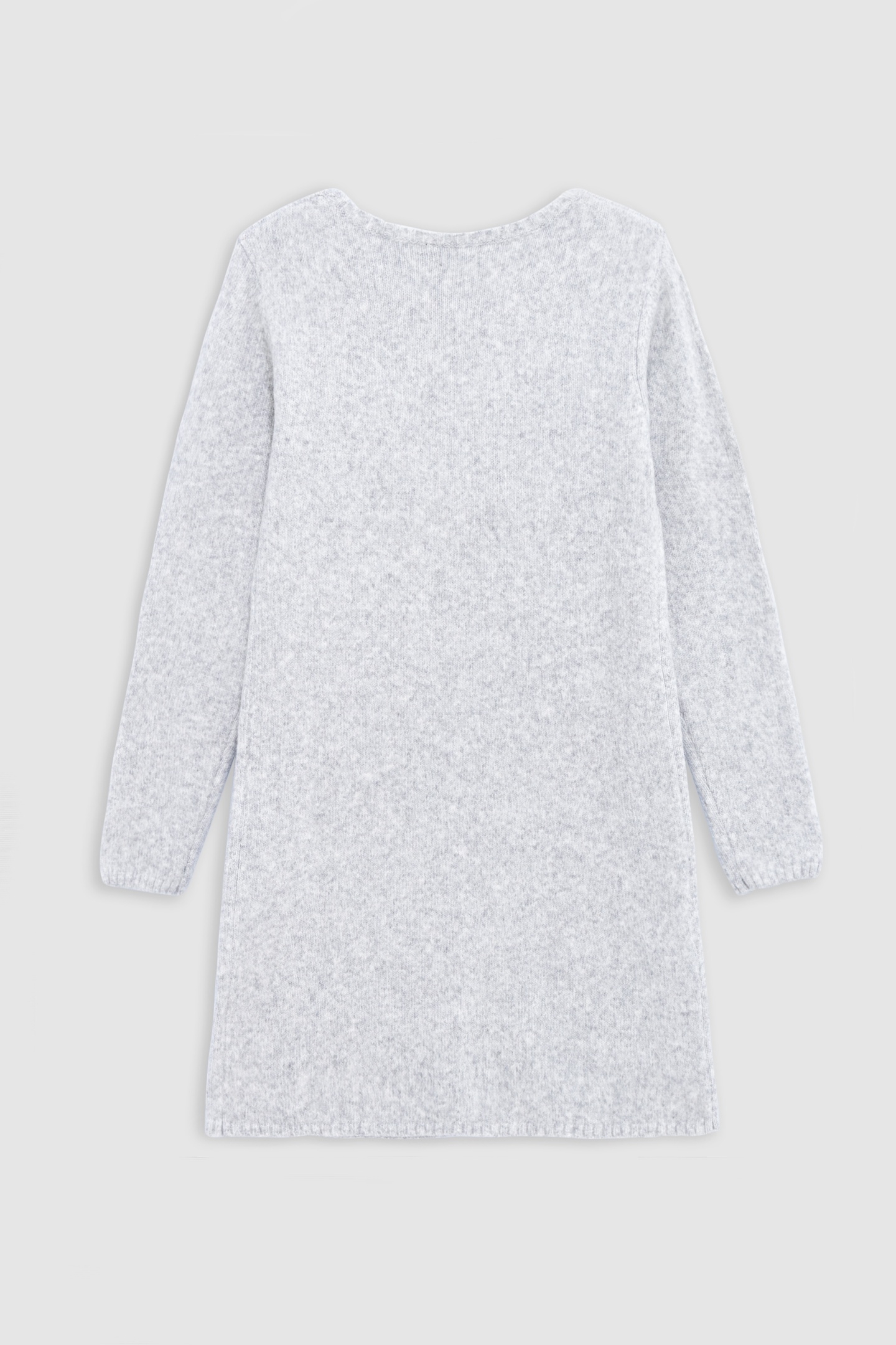 GIRL'S GREY KNIT SWEATER DRESS 2