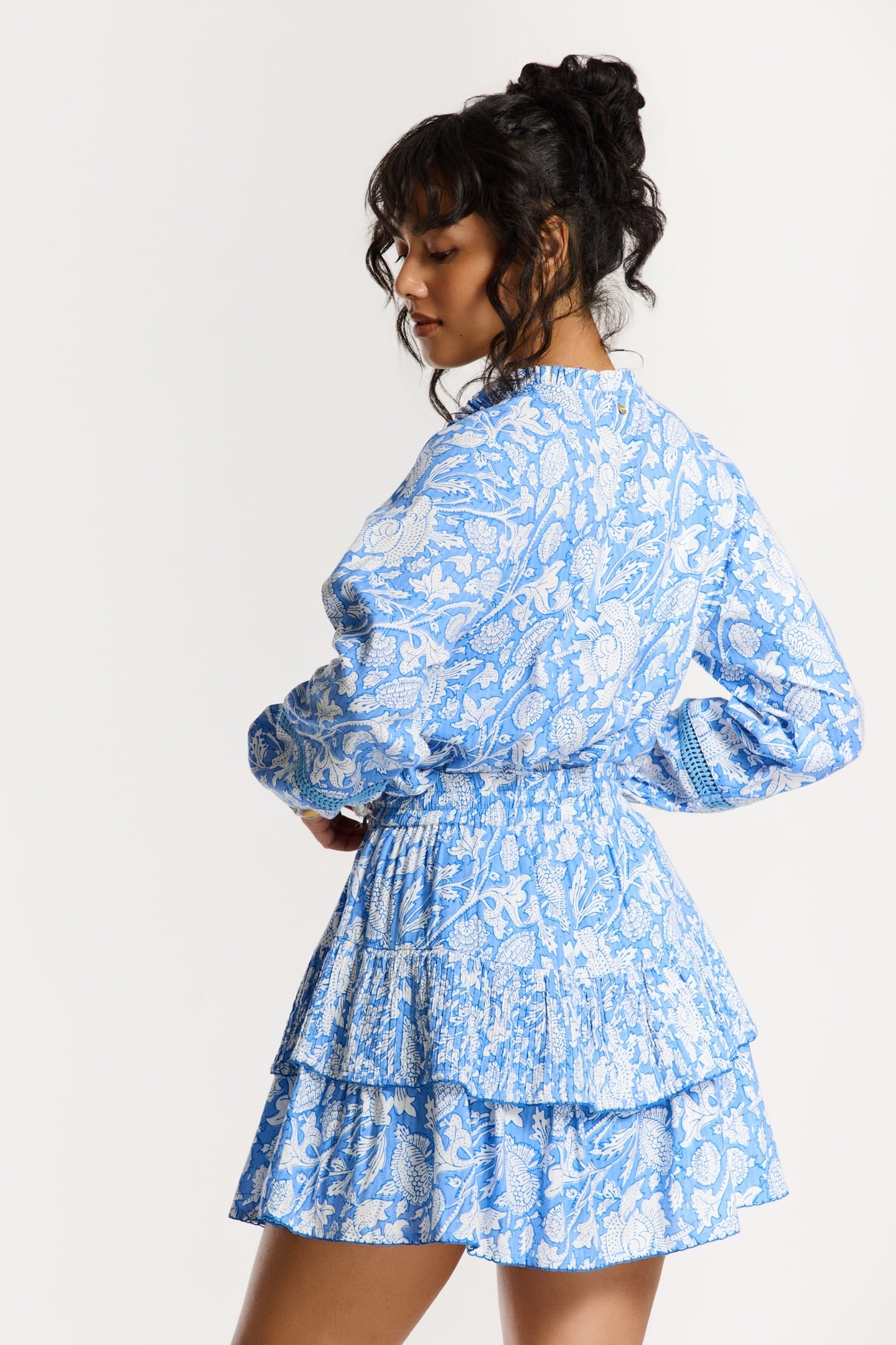 GEMMA SKIRT FLOWER BLUE PERIWINKLE FLOWER 7