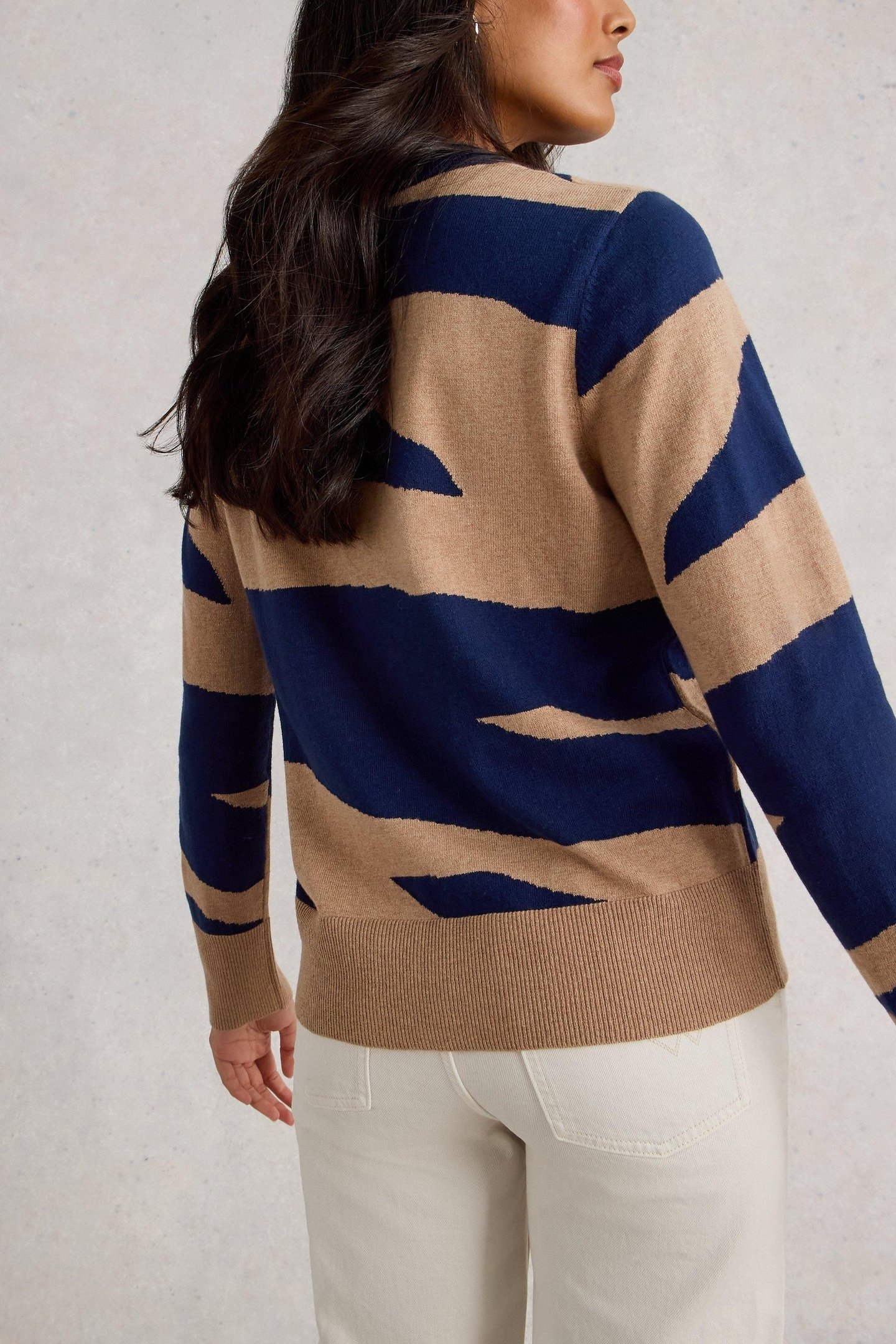 KATIE ABSTRACT JUMPER NAVY PRINT 2