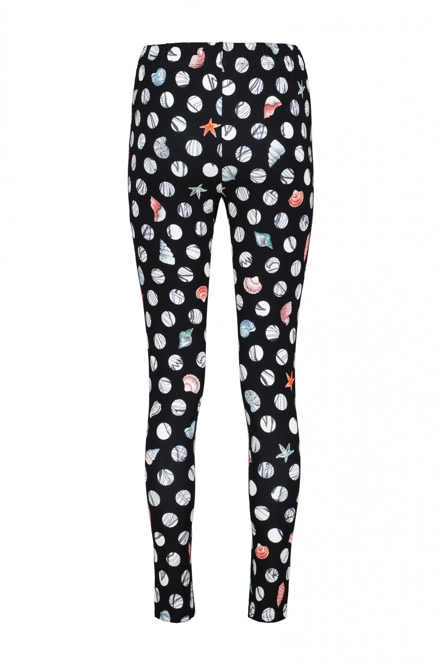 BASIC LEGGING IN BLACK WITH CORAL COVE PRINT 5