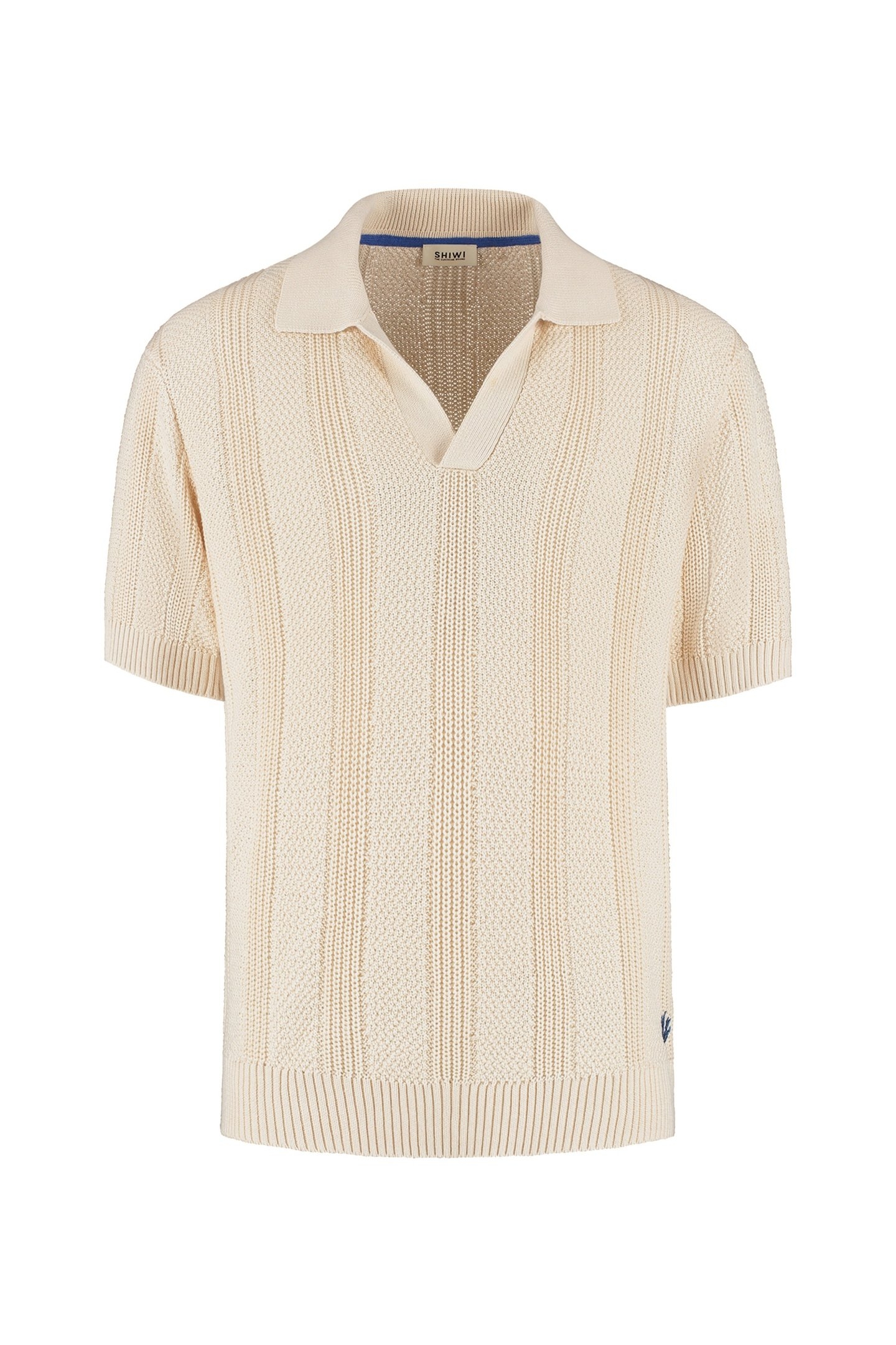 PITT KNITTED POLO SOLID BEIGE 4