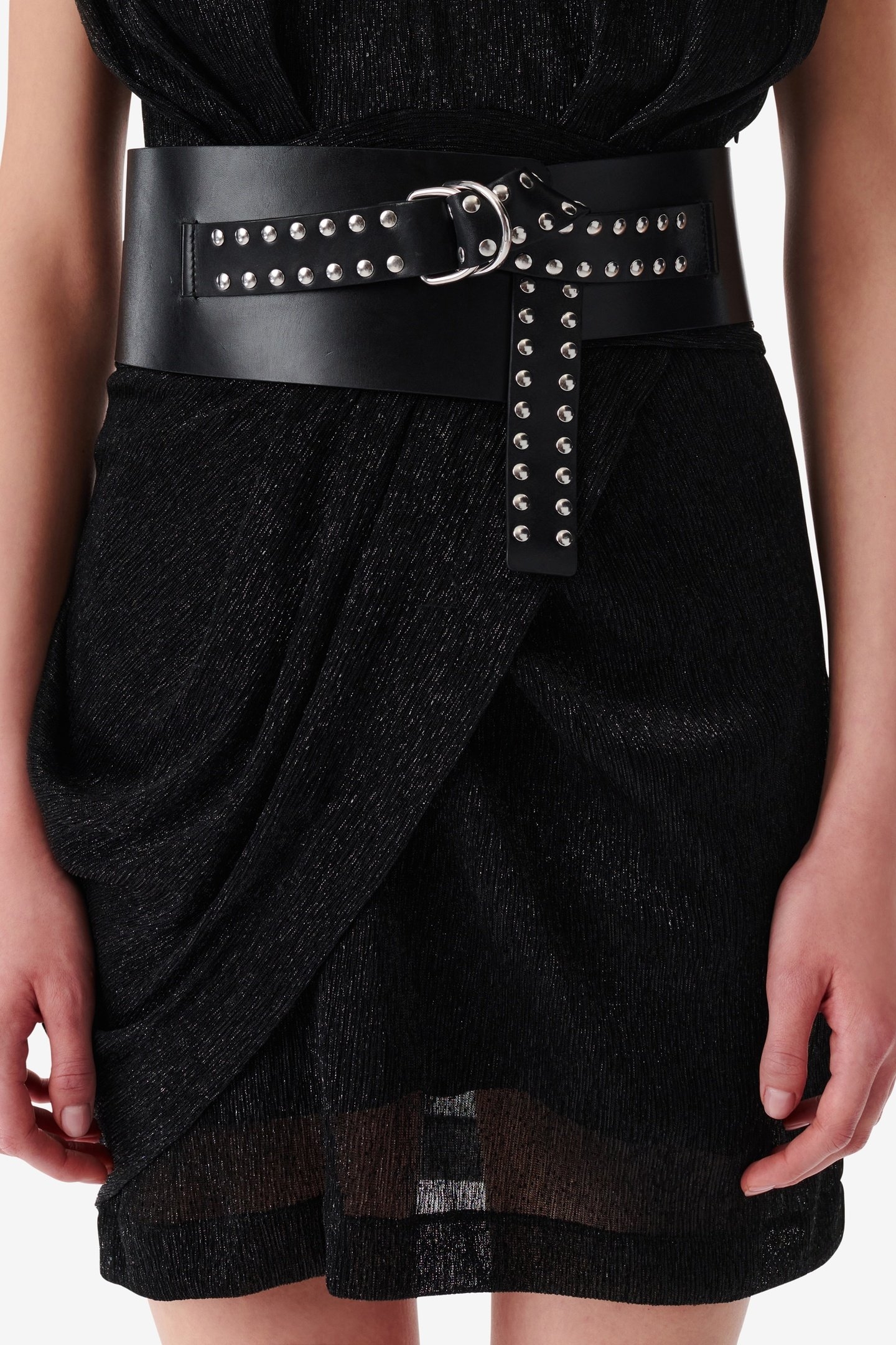 REYNA STUDS OBI BELT BLACK/ STUDS 4