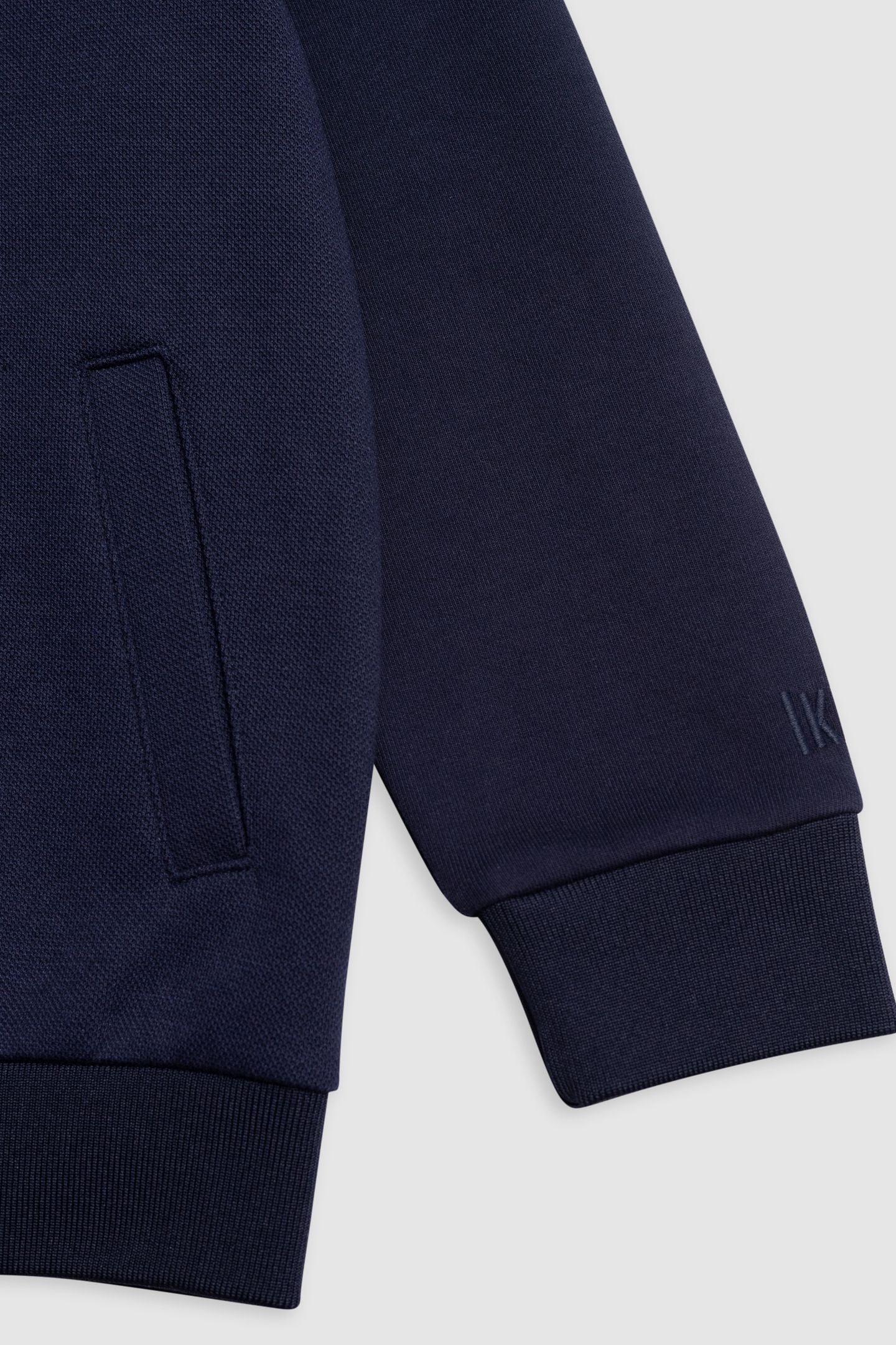 NAVY CARDIGAN WITH BACK ZIP MESSAGE 5