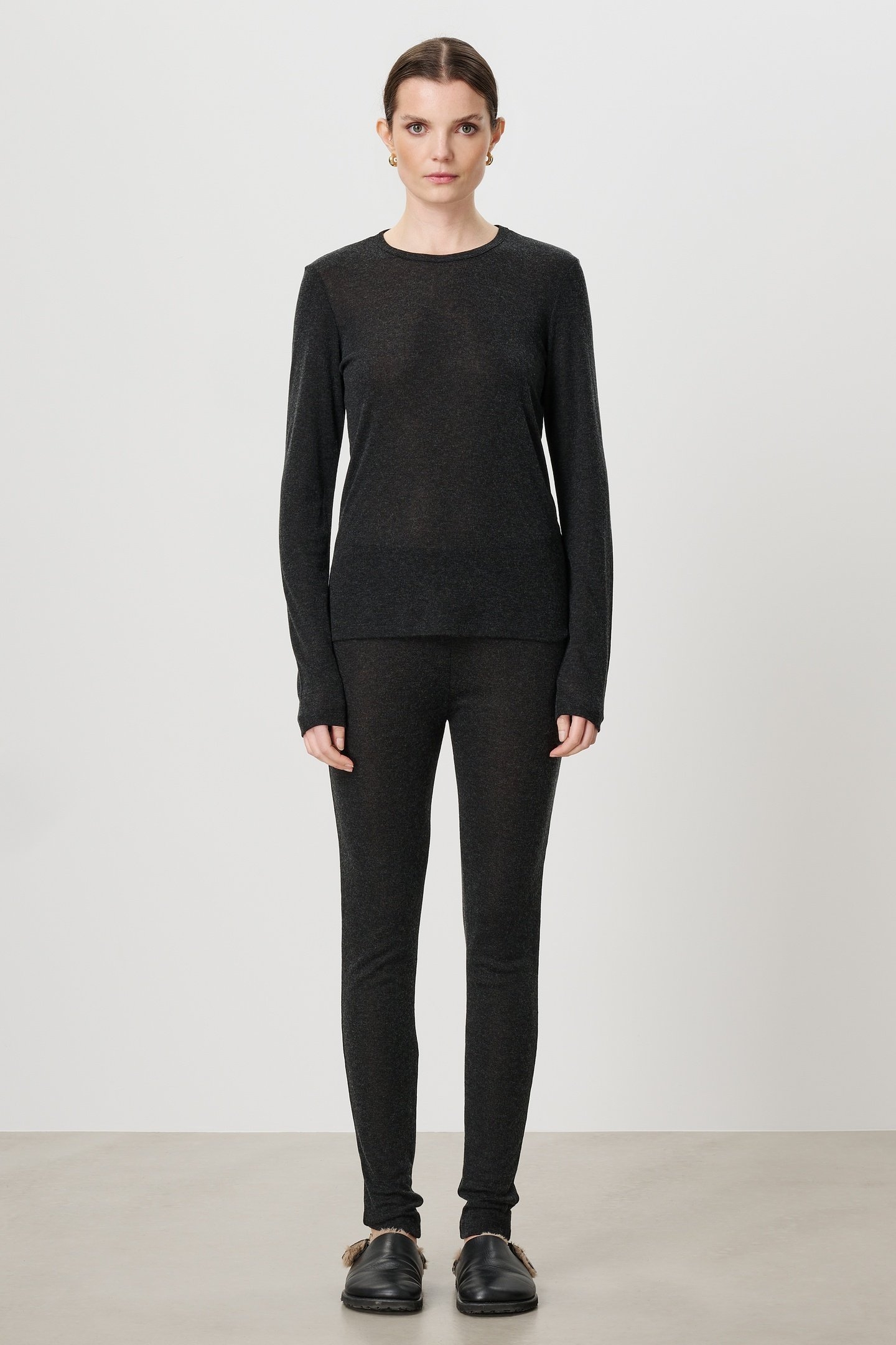 SOFT JERSEY LEGGING CHARCOAL 2