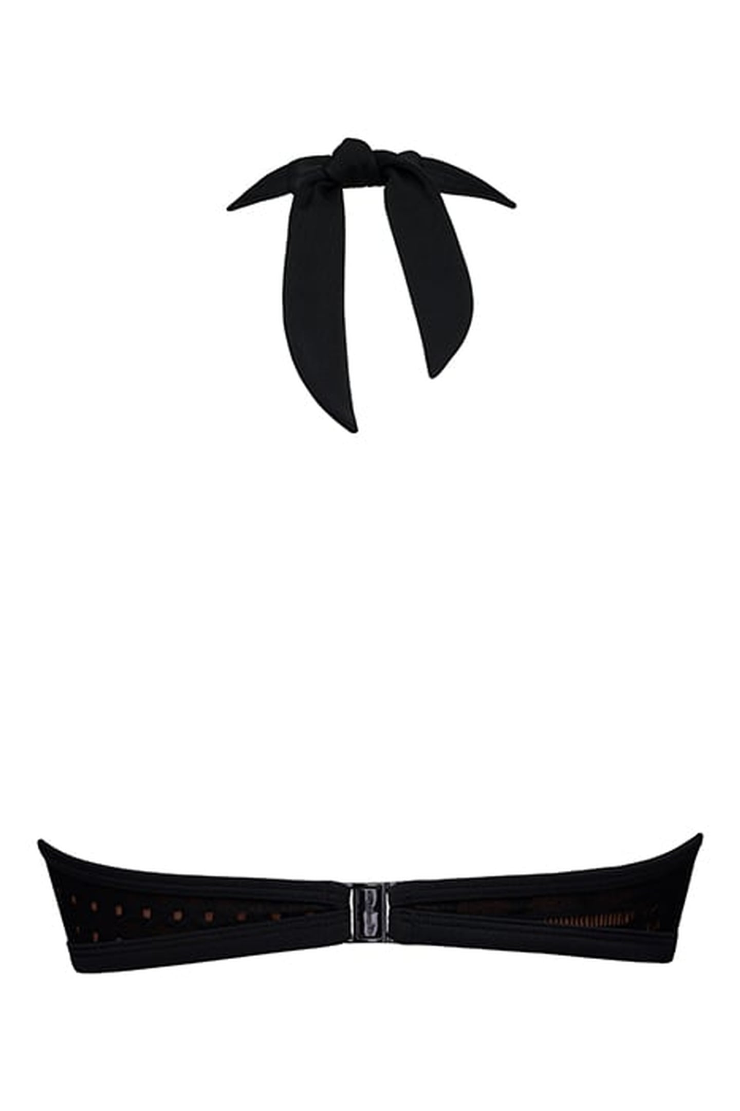 DOLCE VITA BLACK AND SAND PUSH UP BIKINI TOP 4