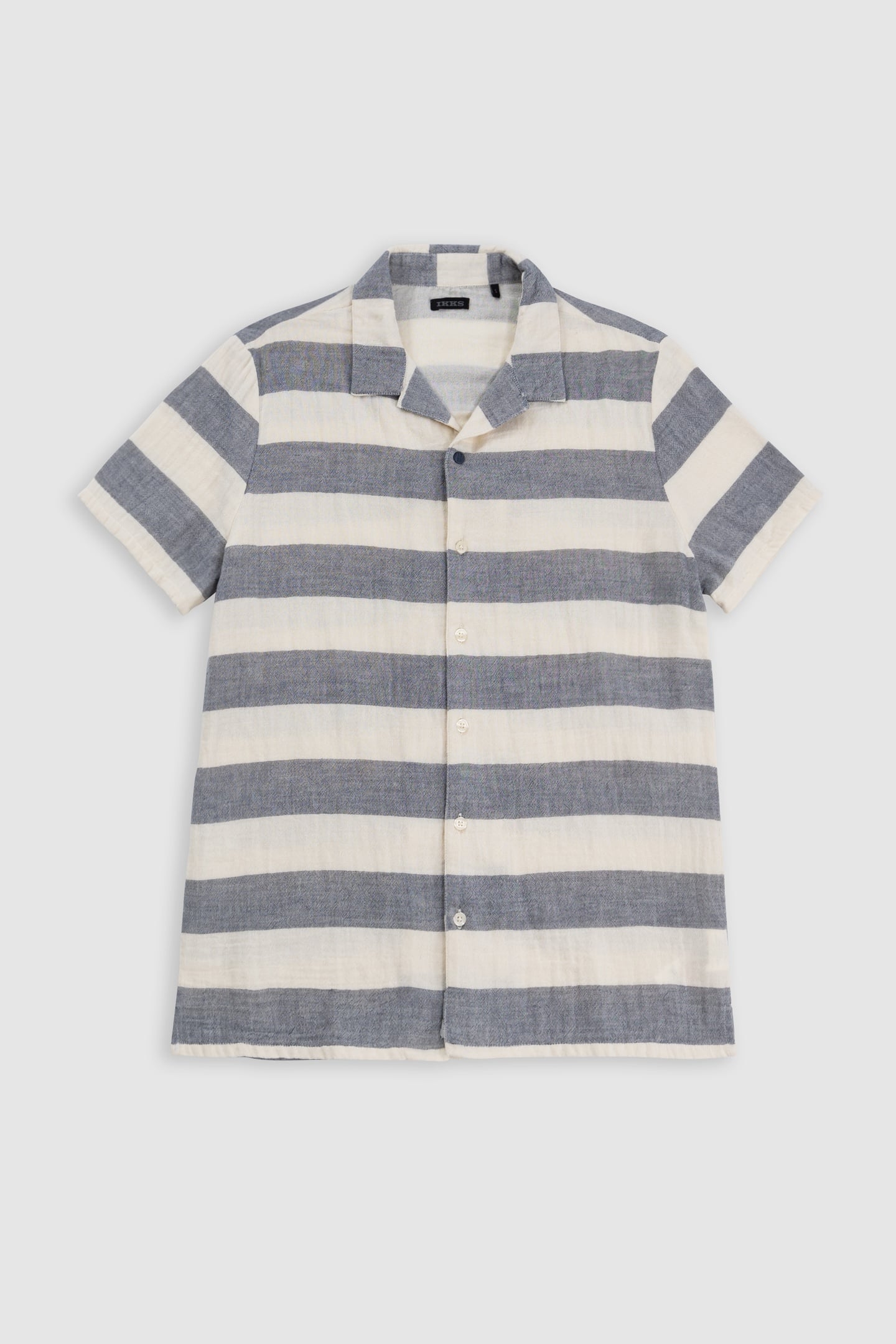 NAVY SHIRT WITH WIDE STRIPES 1