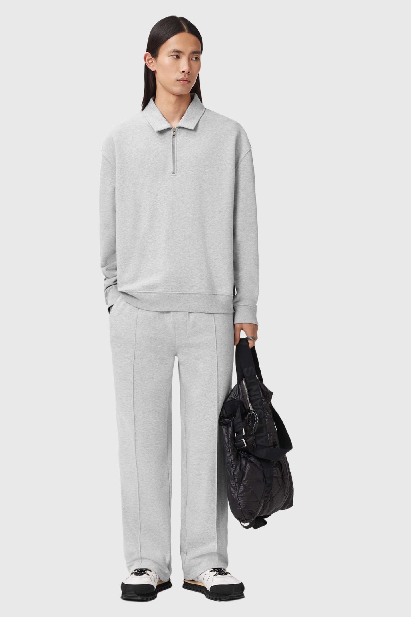 MILO SWEATPANT LIGHT GREY MARL 4