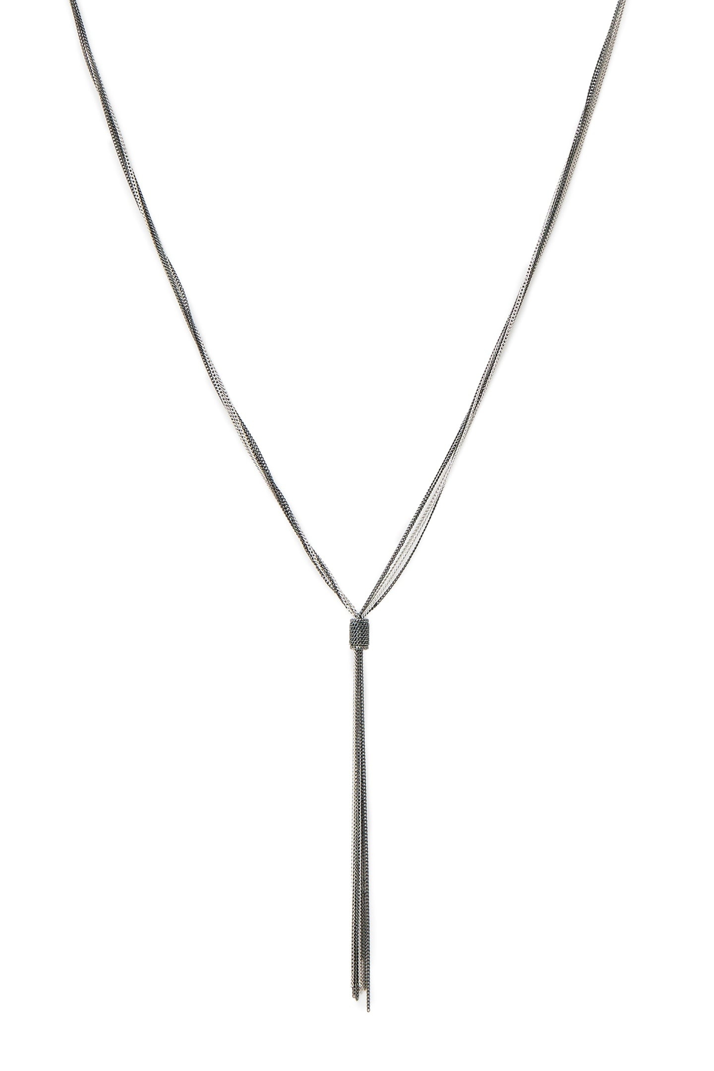 FLEUR TTNE NECKLACE WARM SILVER MIX 1