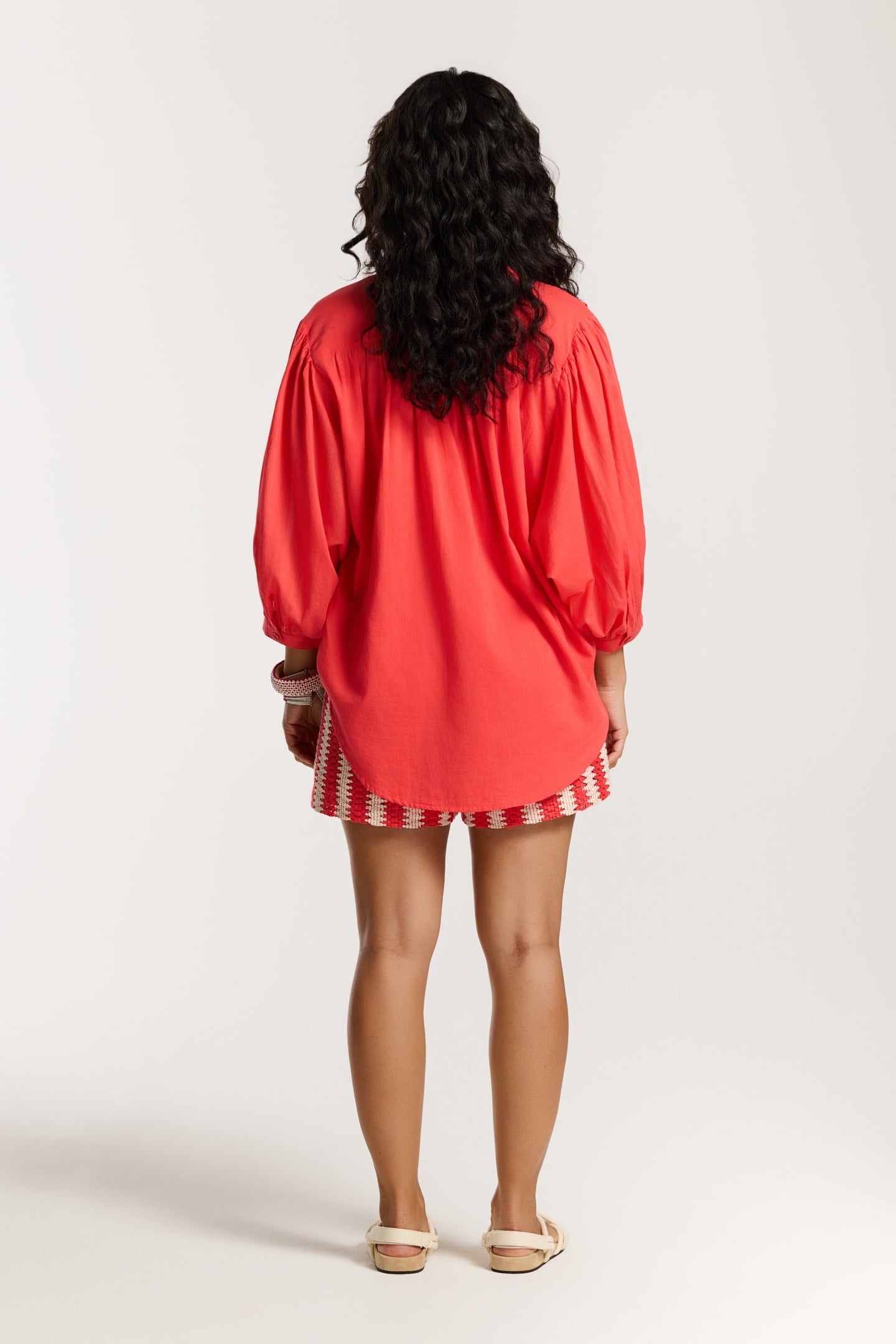 EVELYN BLOUSE RED HIBISCUS 5